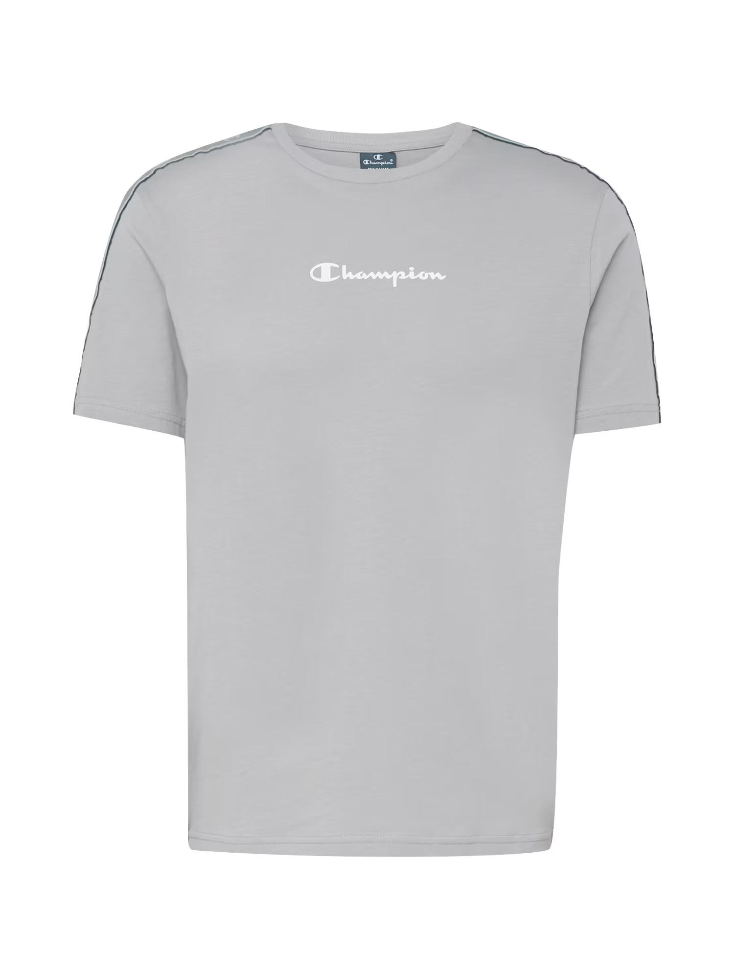 Champion Authentic Athletic Apparel Μπλουζάκι γκρι καπνού / σκούρο γκρι / μαύρο / λευκό - Pepit.gr