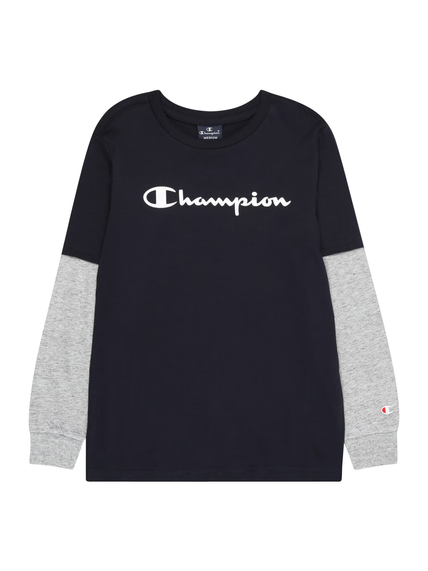 Champion Authentic Athletic Apparel Μπλουζάκι γκρι μελανζέ / κόκκινο / μαύρο / λευκό - Pepit.gr