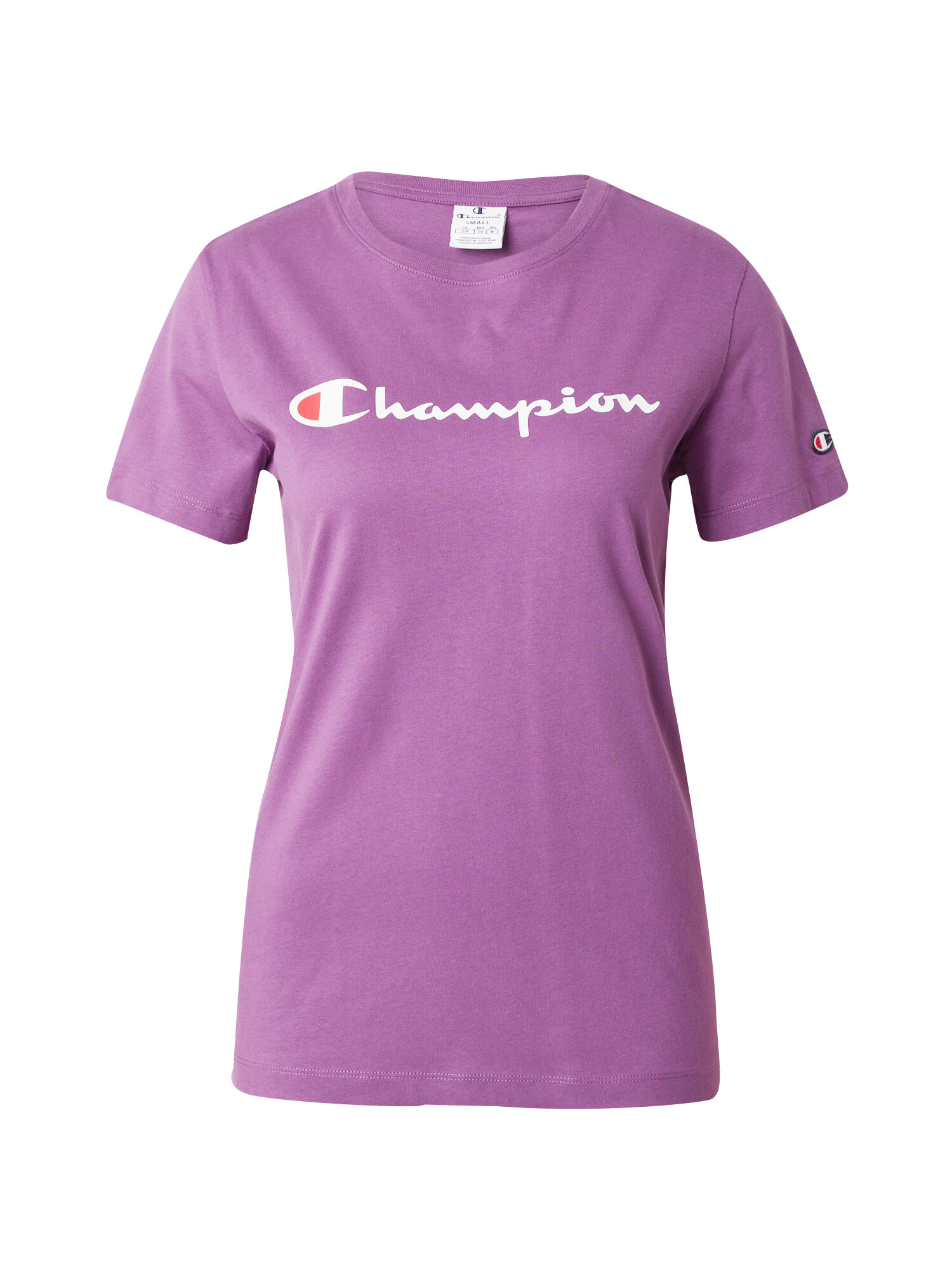 Champion Authentic Athletic Apparel Μπλουζάκι λιλά / κόκκινο / λευκό - Pepit.gr