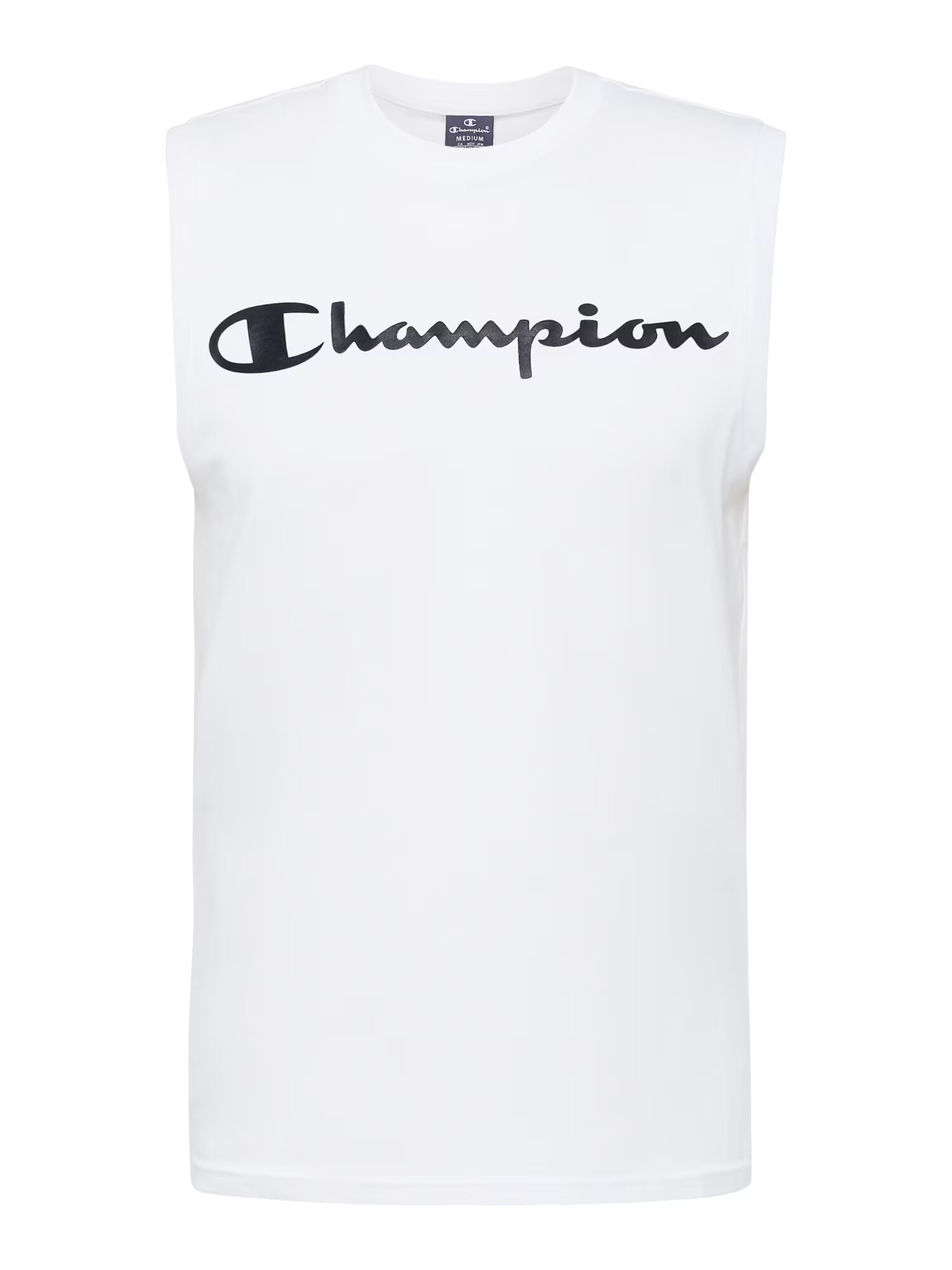 Champion Authentic Athletic Apparel Μπλουζάκι μαύρο / λευκό - Pepit.gr