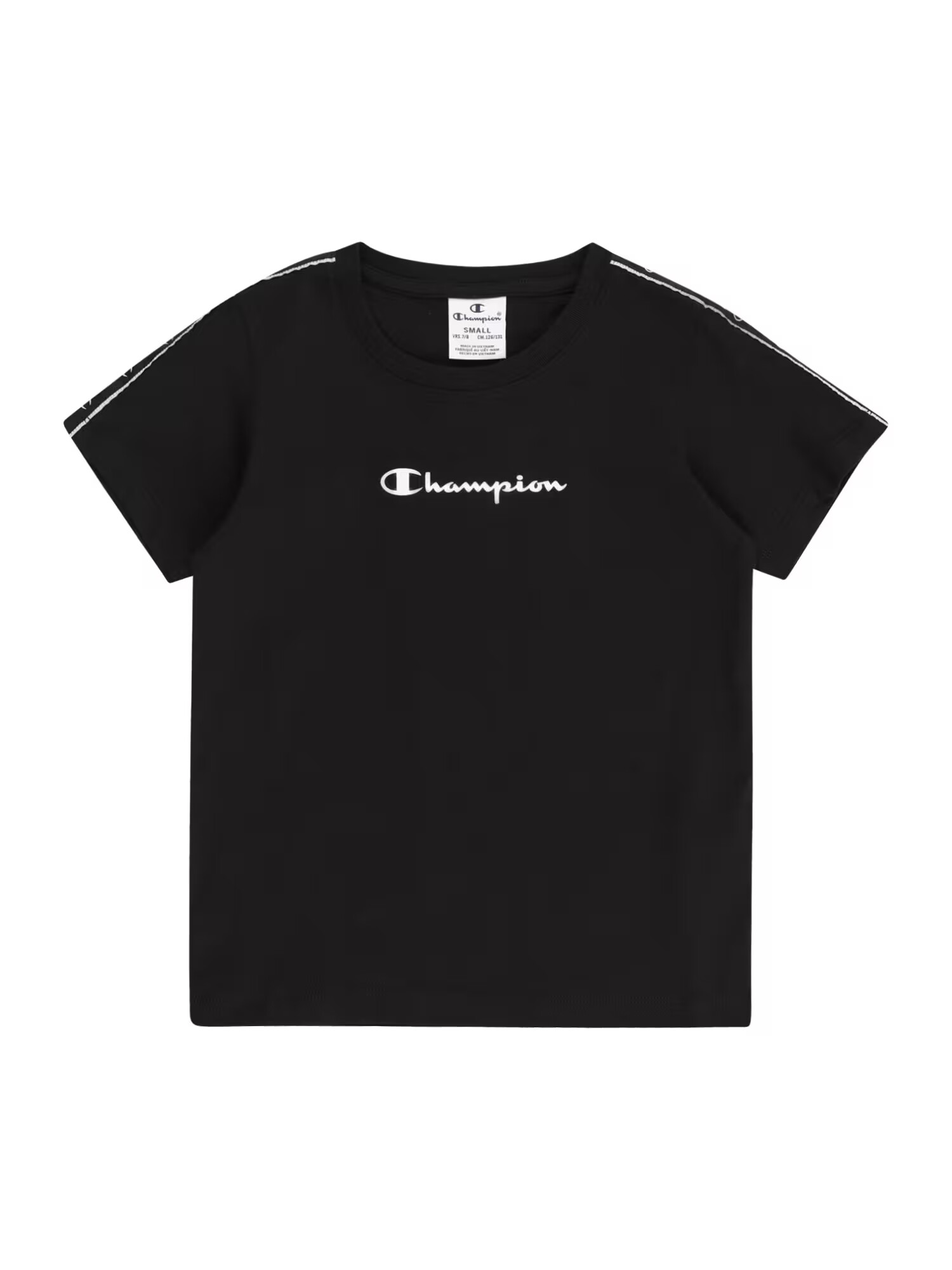 Champion Authentic Athletic Apparel Μπλουζάκι μαύρο / λευκό - Pepit.gr