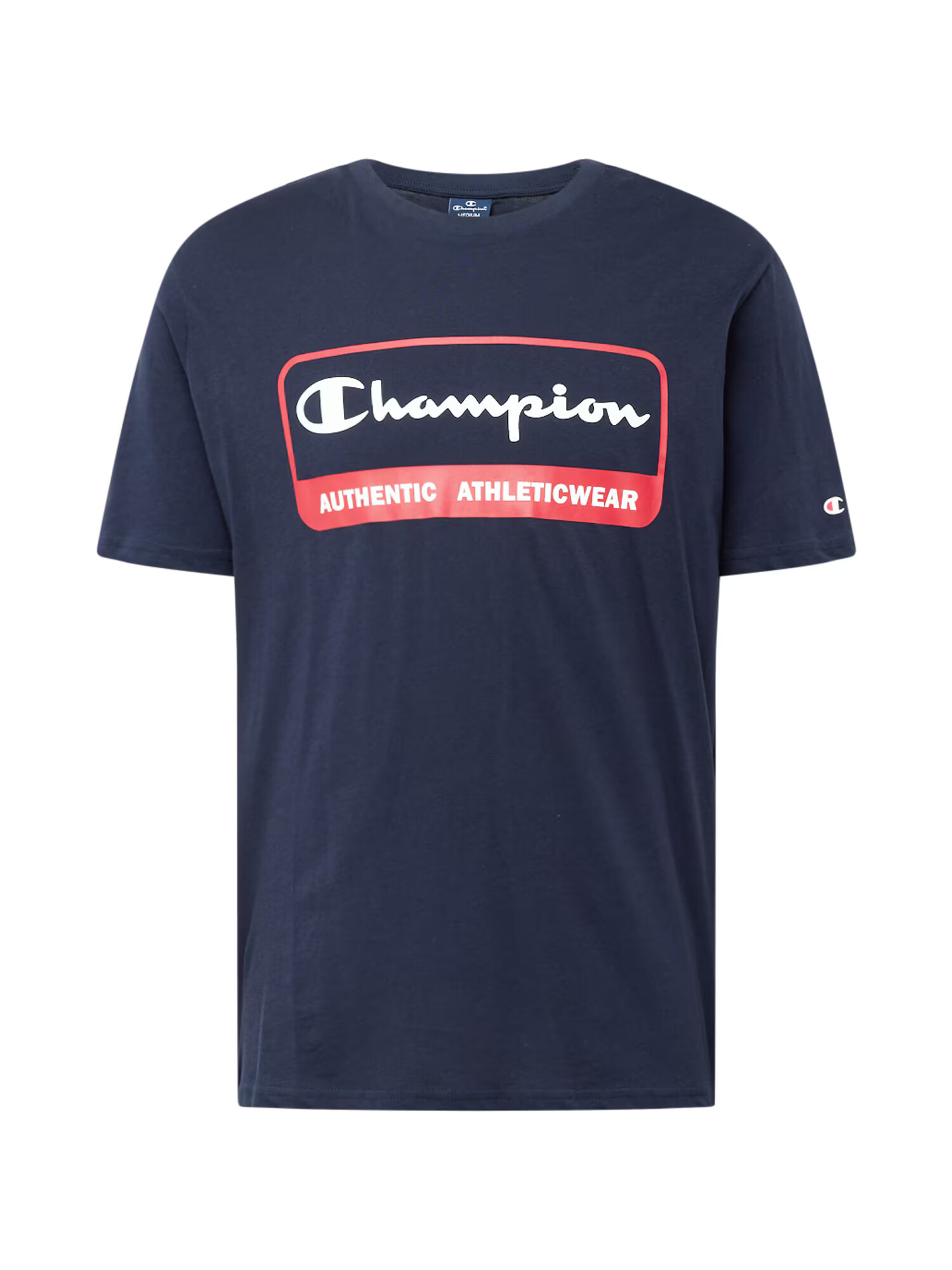 Champion Authentic Athletic Apparel Μπλουζάκι μπλε μαρέν / κόκκινο / λευκό - Pepit.gr