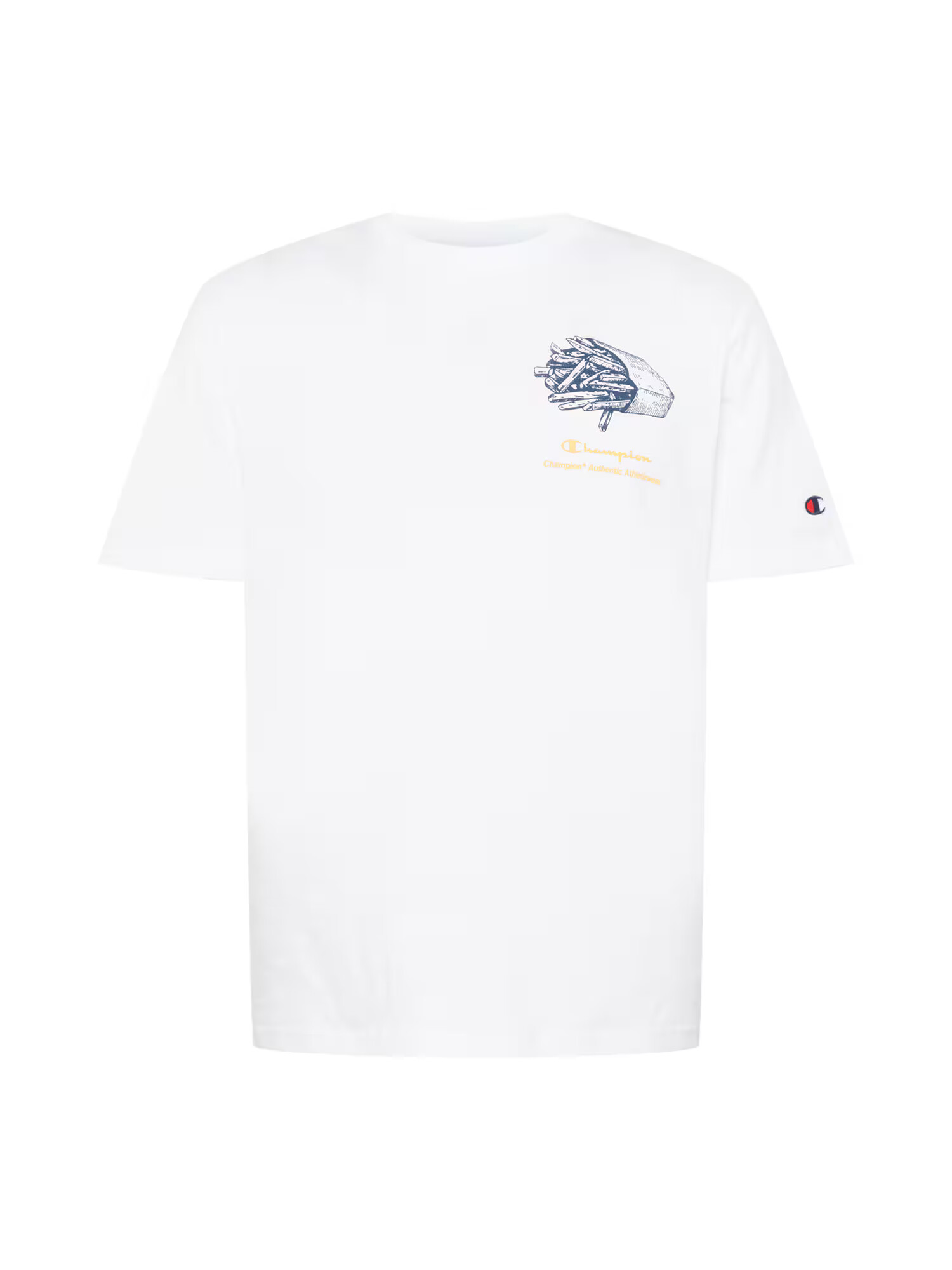 Champion Authentic Athletic Apparel Μπλουζάκι ναυτικό μπλε / ανοικτό πορτοκαλί / κόκκινο / λευκό - Pepit.gr