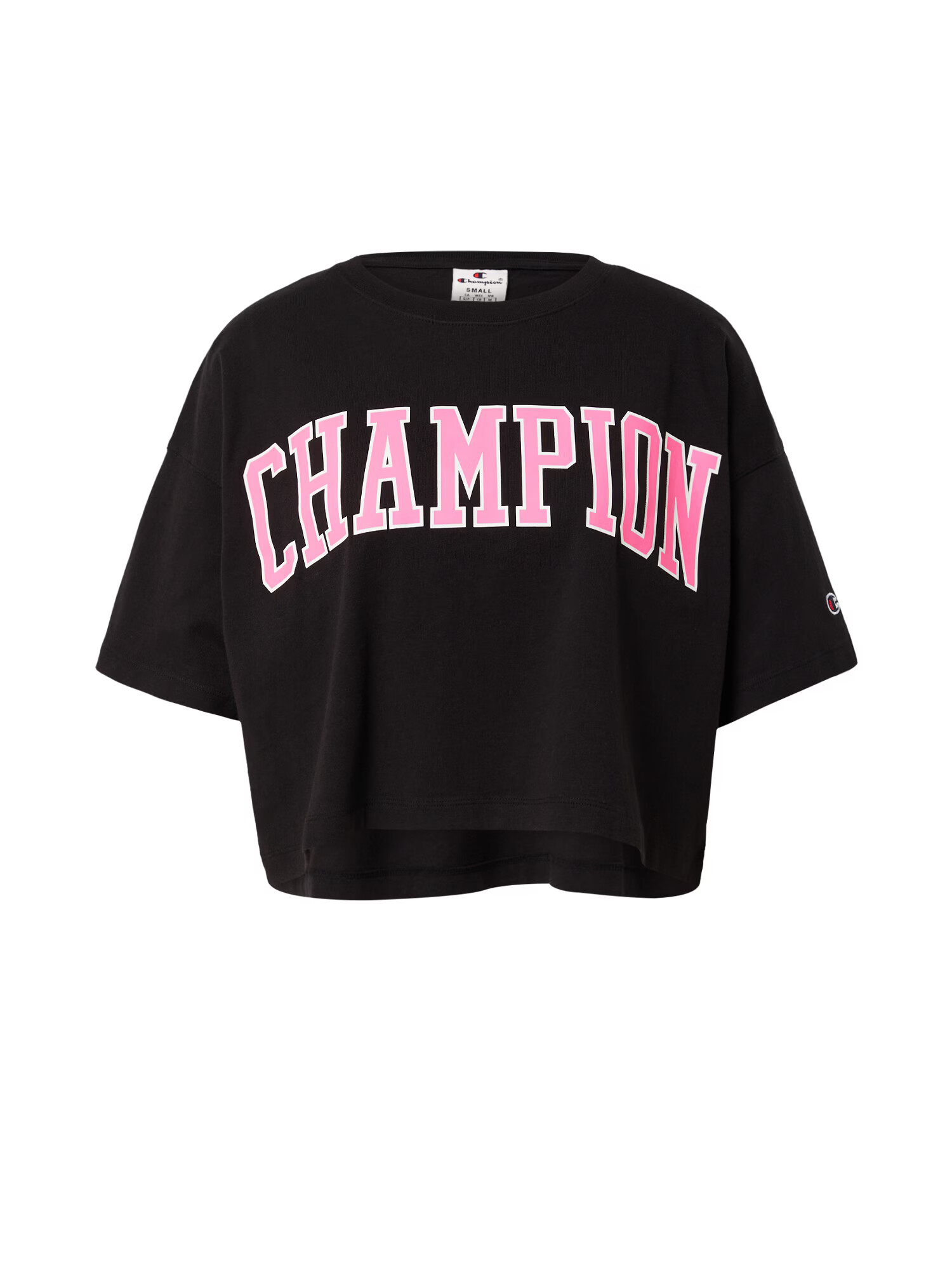 Champion Authentic Athletic Apparel Μπλουζάκι ρόδινο / μαύρο / λευκό - Pepit.gr