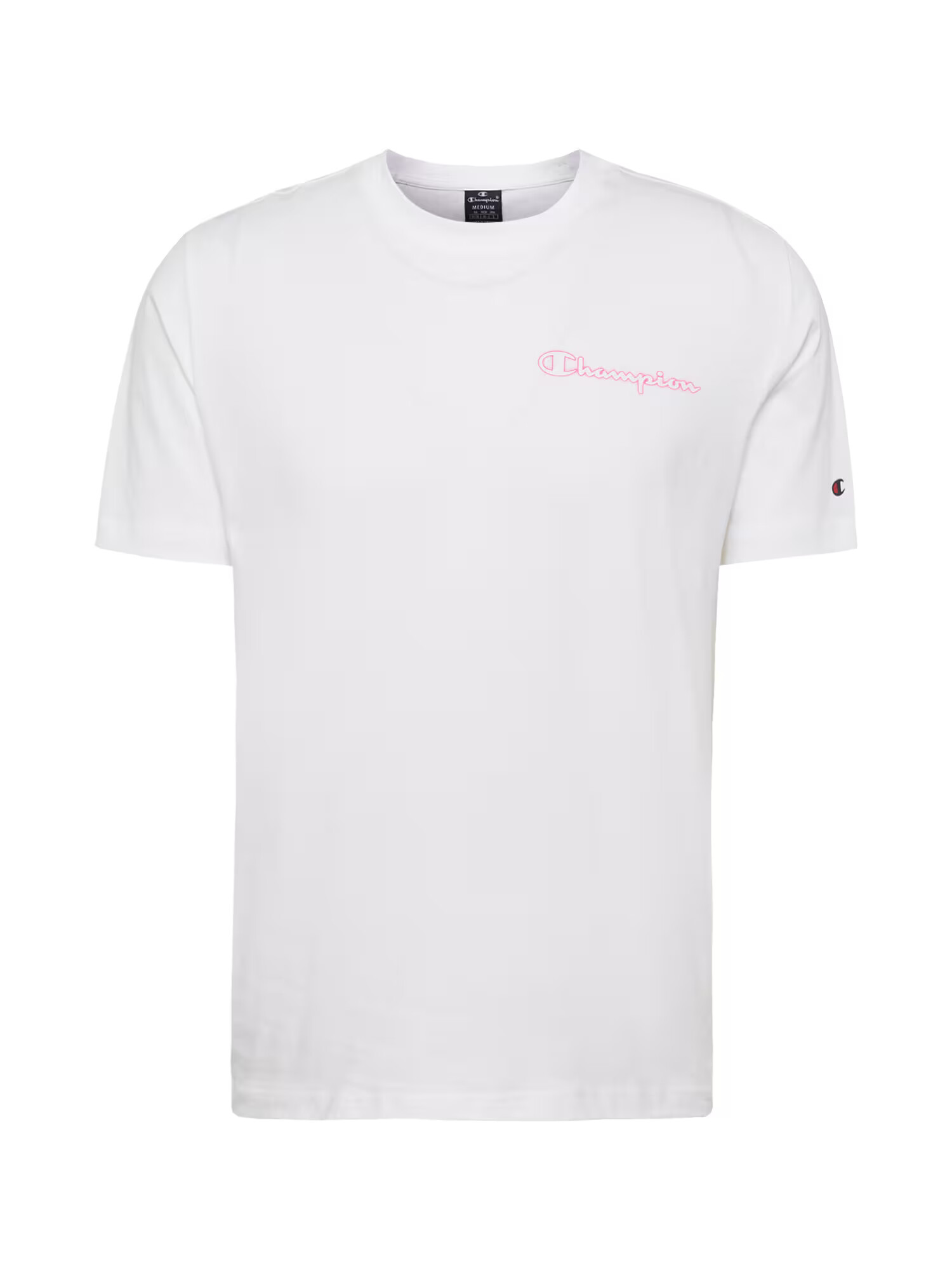 Champion Authentic Athletic Apparel Μπλουζάκι ροζ / λευκό - Pepit.gr