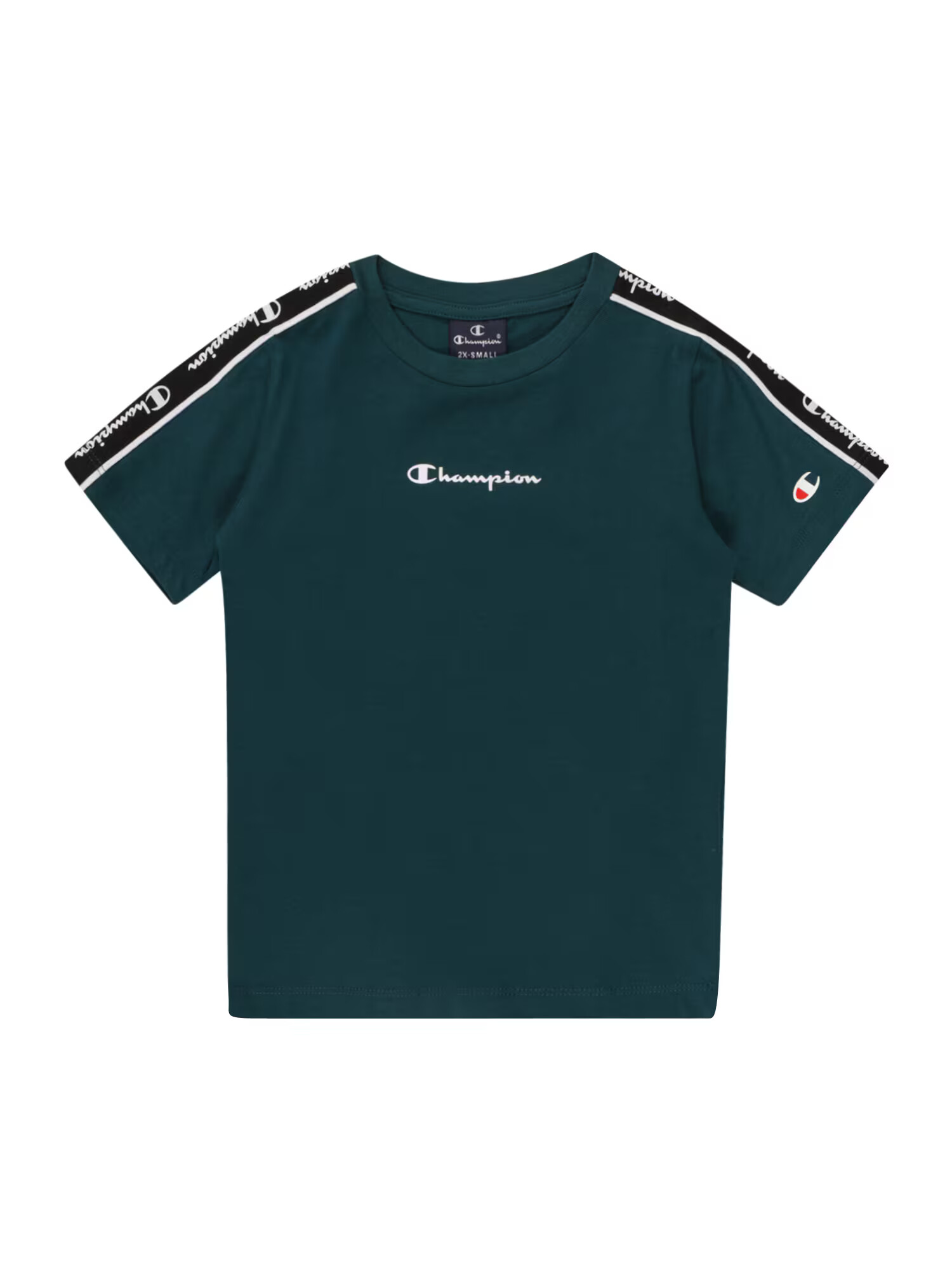 Champion Authentic Athletic Apparel Μπλουζάκι σκούρο πράσινο / μαύρο / λευκό - Pepit.gr