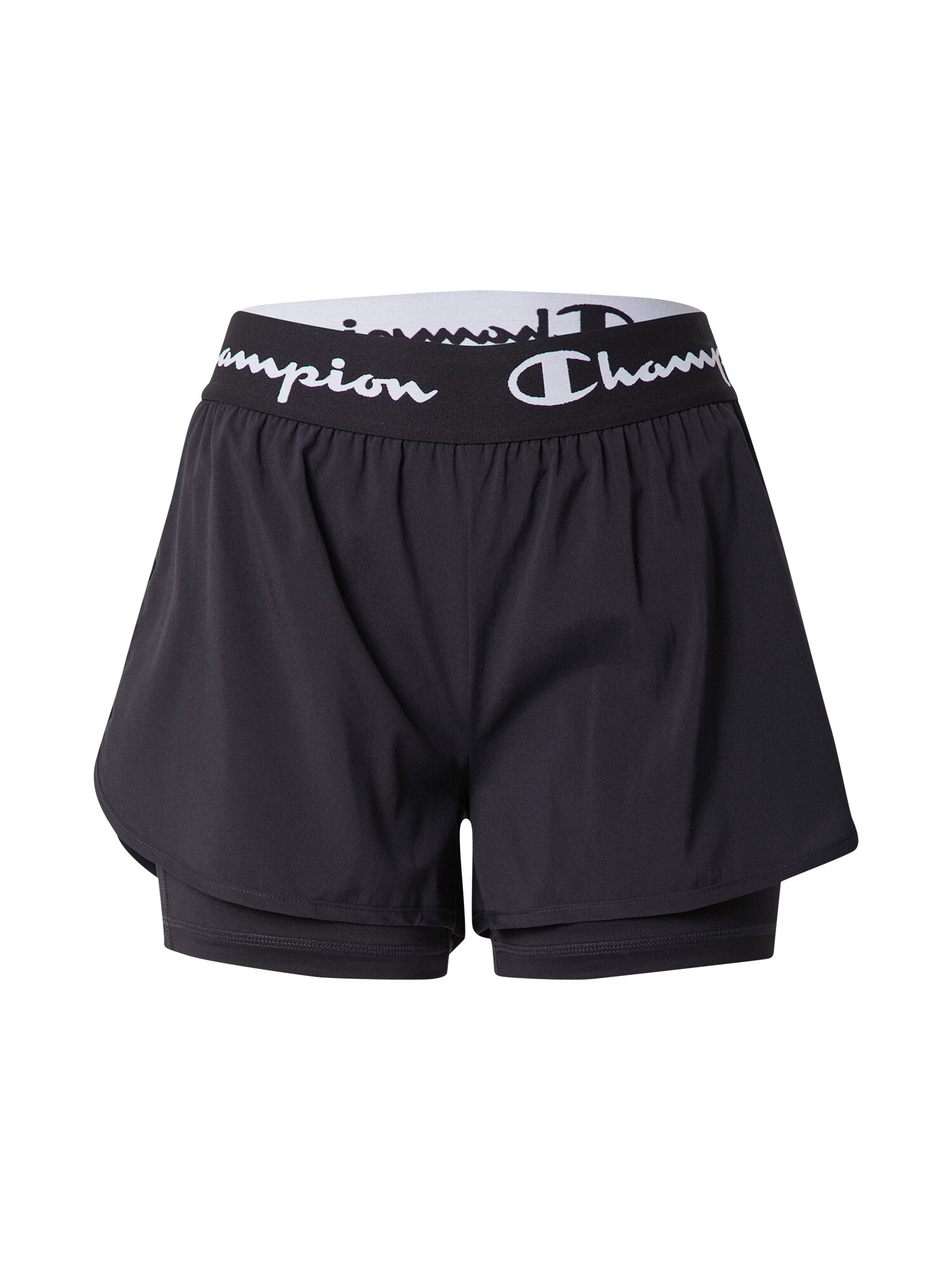 Champion Authentic Athletic Apparel Παντελόνι φόρμας μαύρο / λευκό - Pepit.gr