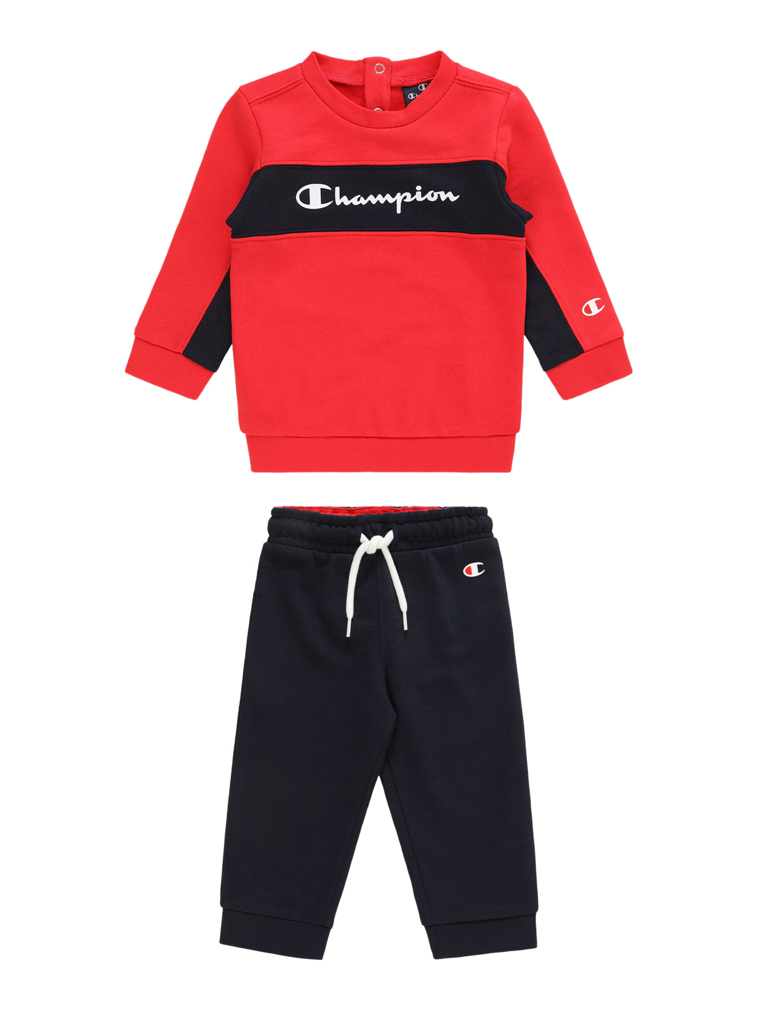 Champion Authentic Athletic Apparel Φόρμα κόκκινο / μαύρο / λευκό - Pepit.gr