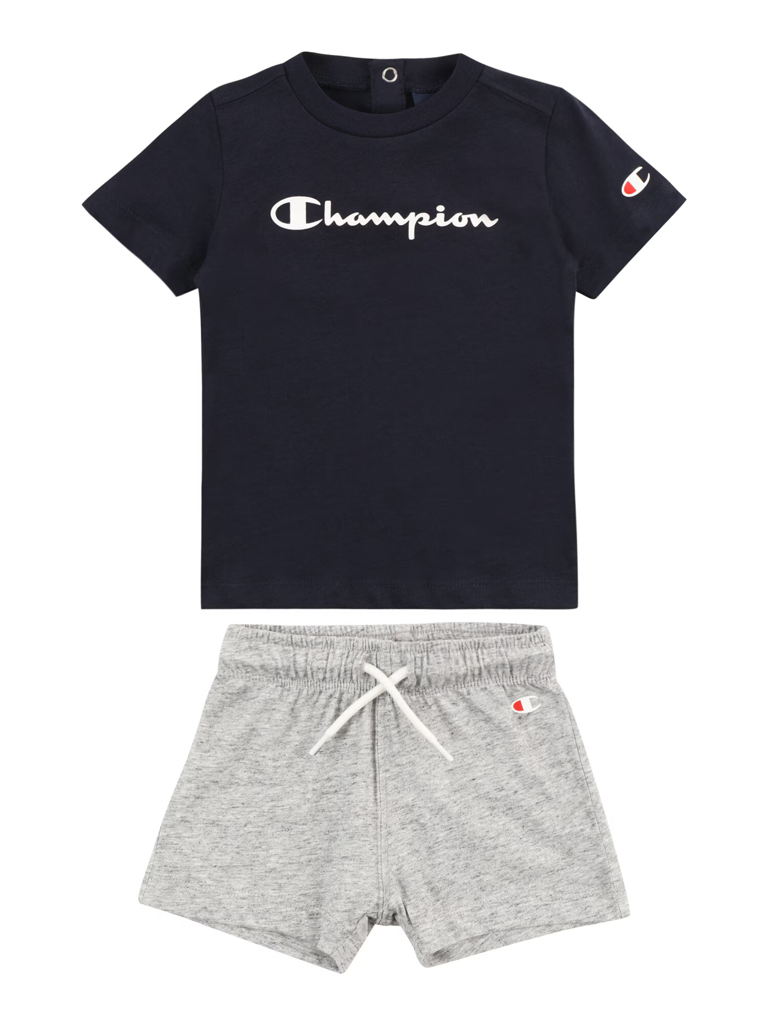 Champion Authentic Athletic Apparel Φόρμα ναυτικό μπλε / γκρι μελανζέ / έντονο κόκκινο / λευκό - Pepit.gr