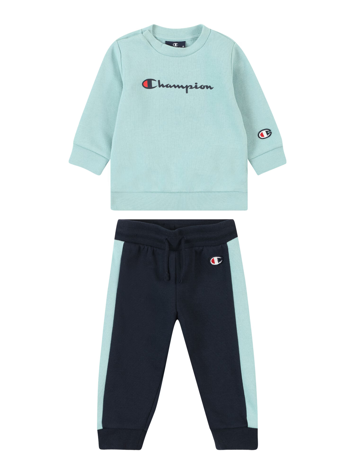 Champion Authentic Athletic Apparel Φόρμα τρεξίματος ναυτικό μπλε / γαλάζιο / κόκκινο φωτιάς - Pepit.gr