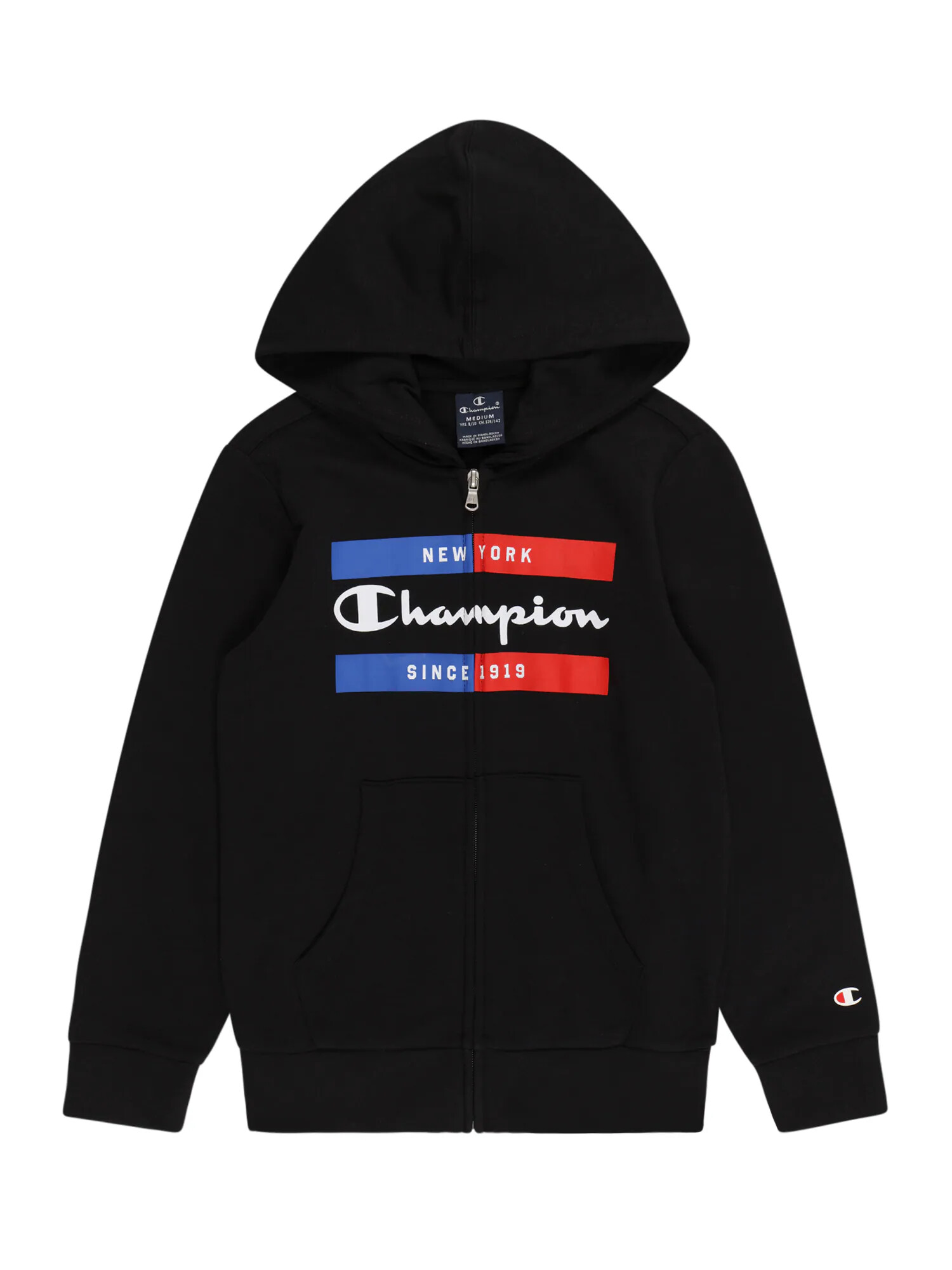 Champion Authentic Athletic Apparel Ζακέτα φούτερ μπλε ρουά / κόκκινο / μαύρο / λευκό - Pepit.gr