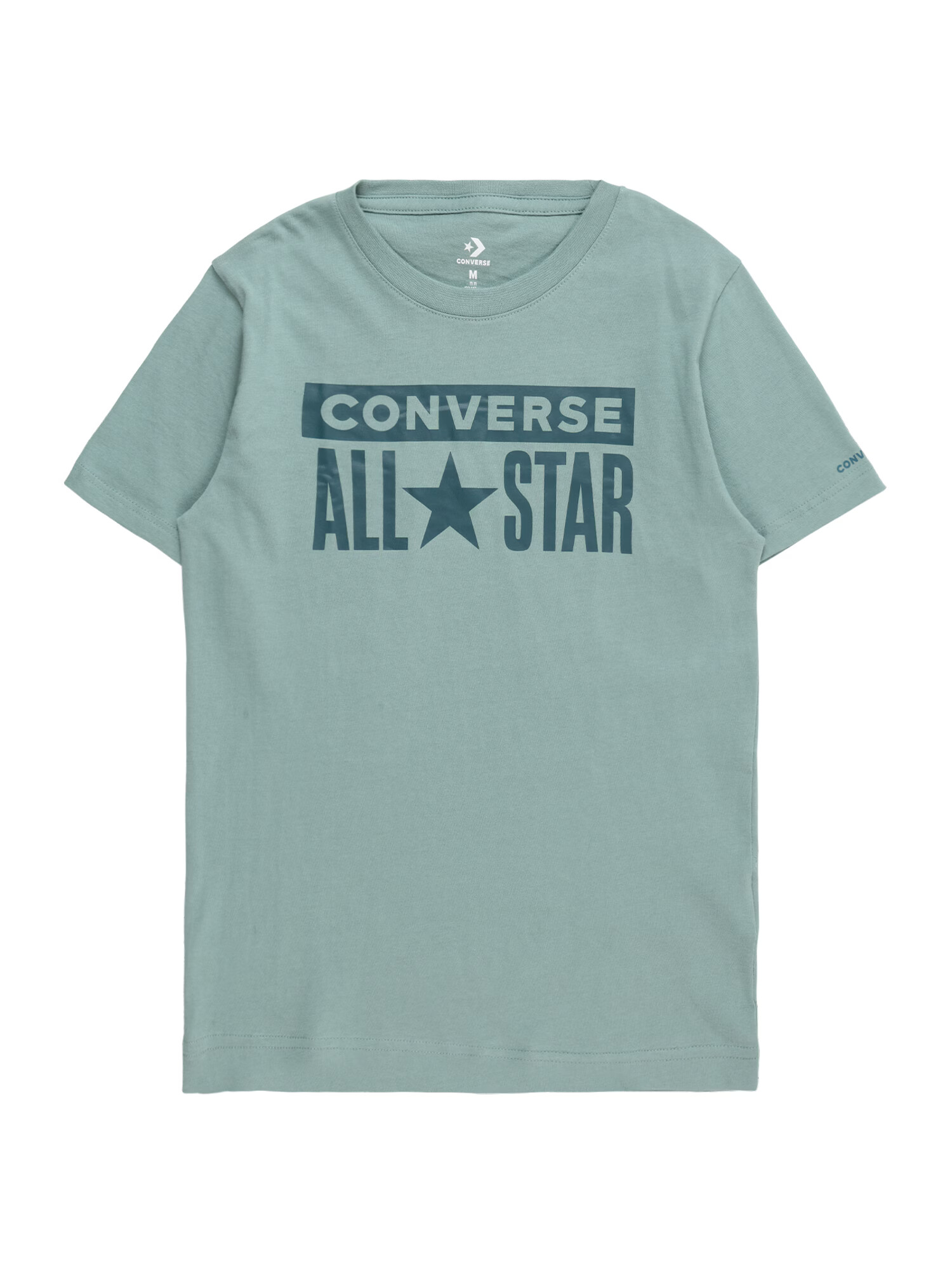 CONVERSE Μπλουζάκι 'ALL STAR' γαλαζοπράσινο / σκούρο πράσινο - Pepit.gr