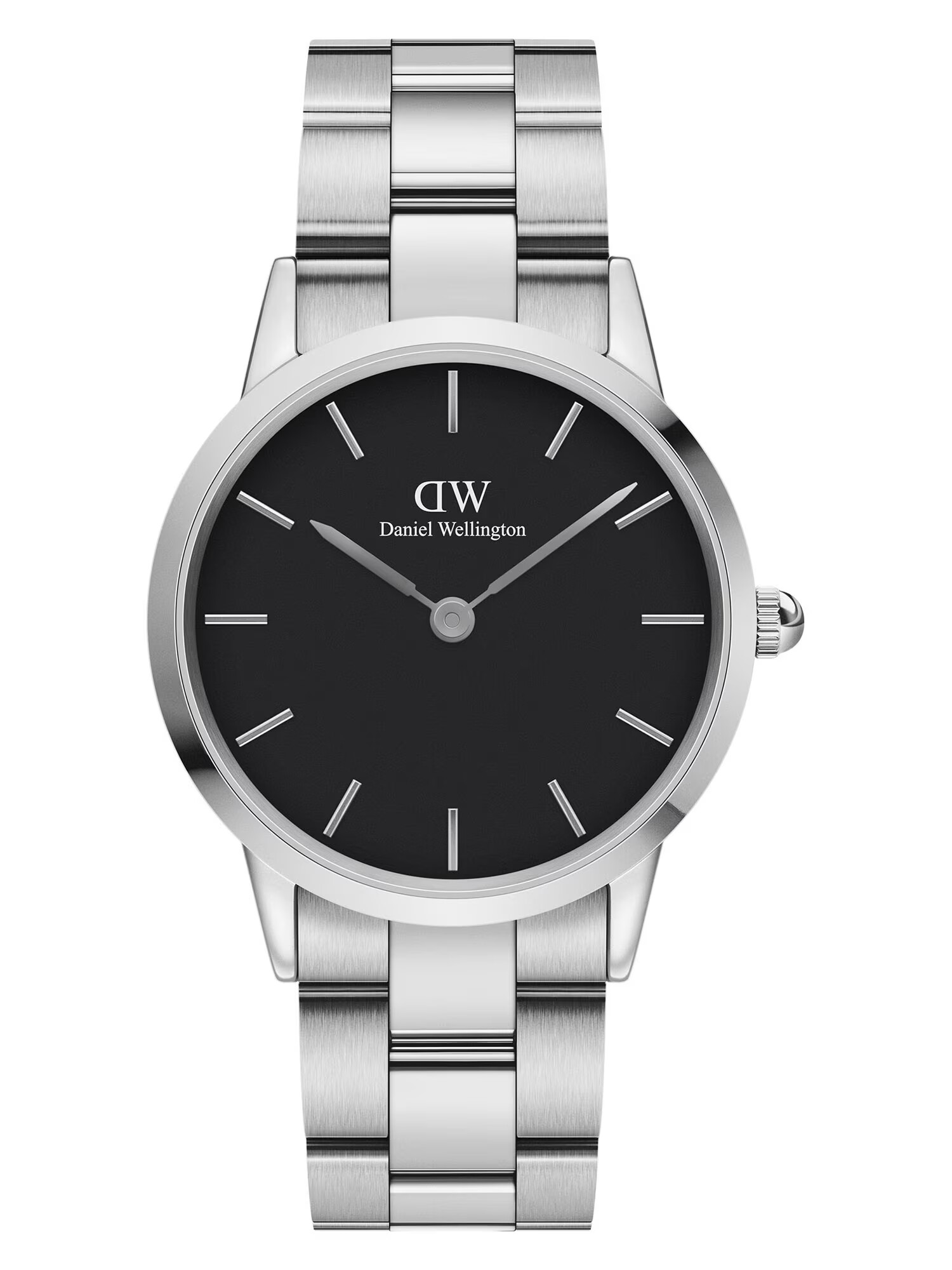 Daniel Wellington Αναλογικό ρολόι 'Iconic Link S Black' ασημί - Pepit.gr