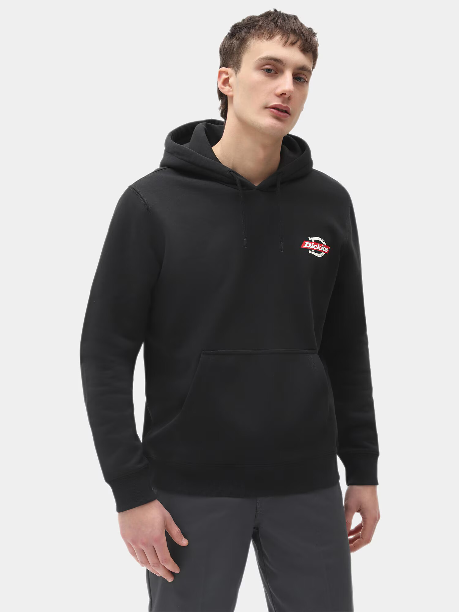 DICKIES Μπλούζα φούτερ 'RUSTON HOODIE' κόκκινο / μαύρο - Pepit.gr