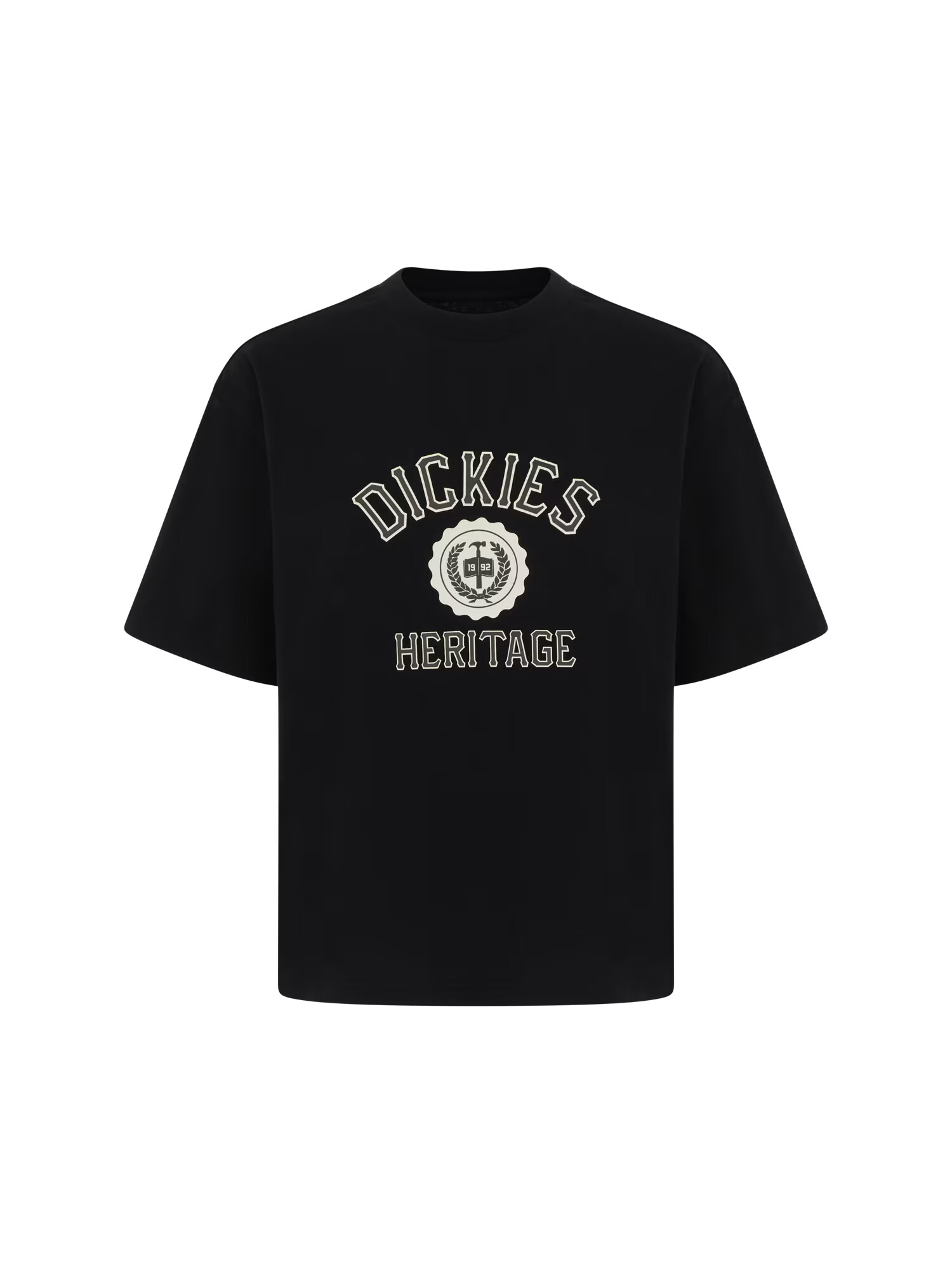 DICKIES Μπλουζάκι 'OXFORD' κρεμ / γκρι / μαύρο - Pepit.gr