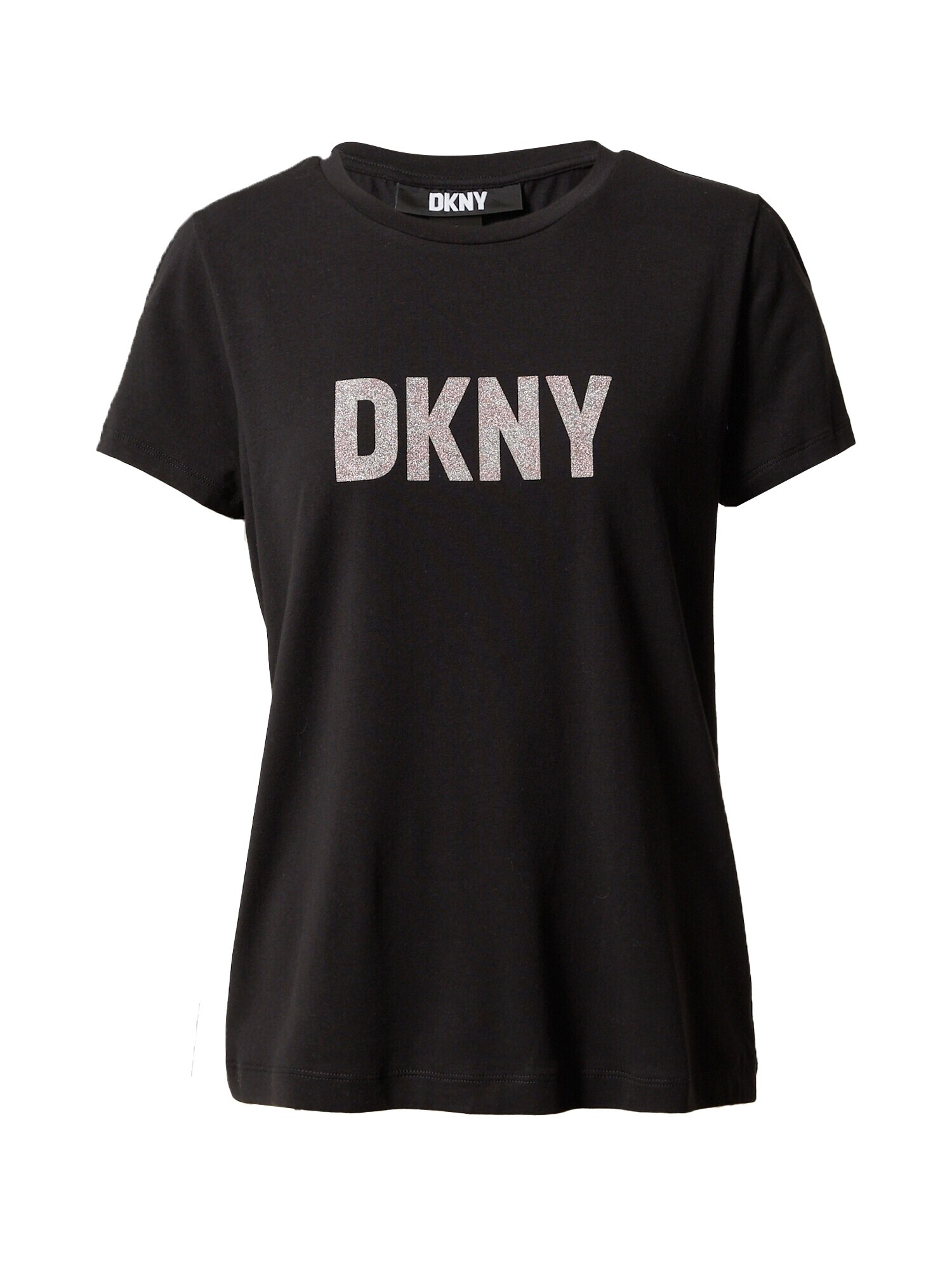 DKNY Μπλουζάκι ρόδινο / μαύρο / ασημί - Pepit.gr