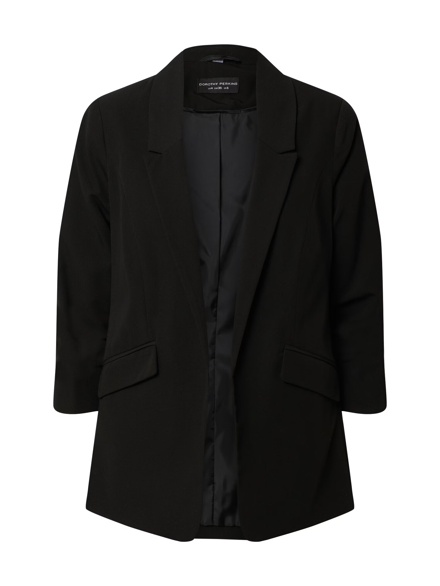 Dorothy Perkins Μπλέιζερ 'BLACK RUCHED JACKET' μαύρο - Pepit.gr