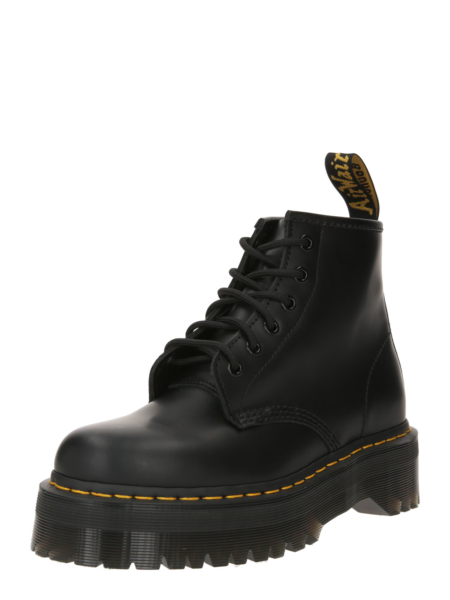 Dr. Martens Μποτάκι με κορδόνια '101 Quad' μαύρο - Pepit.gr