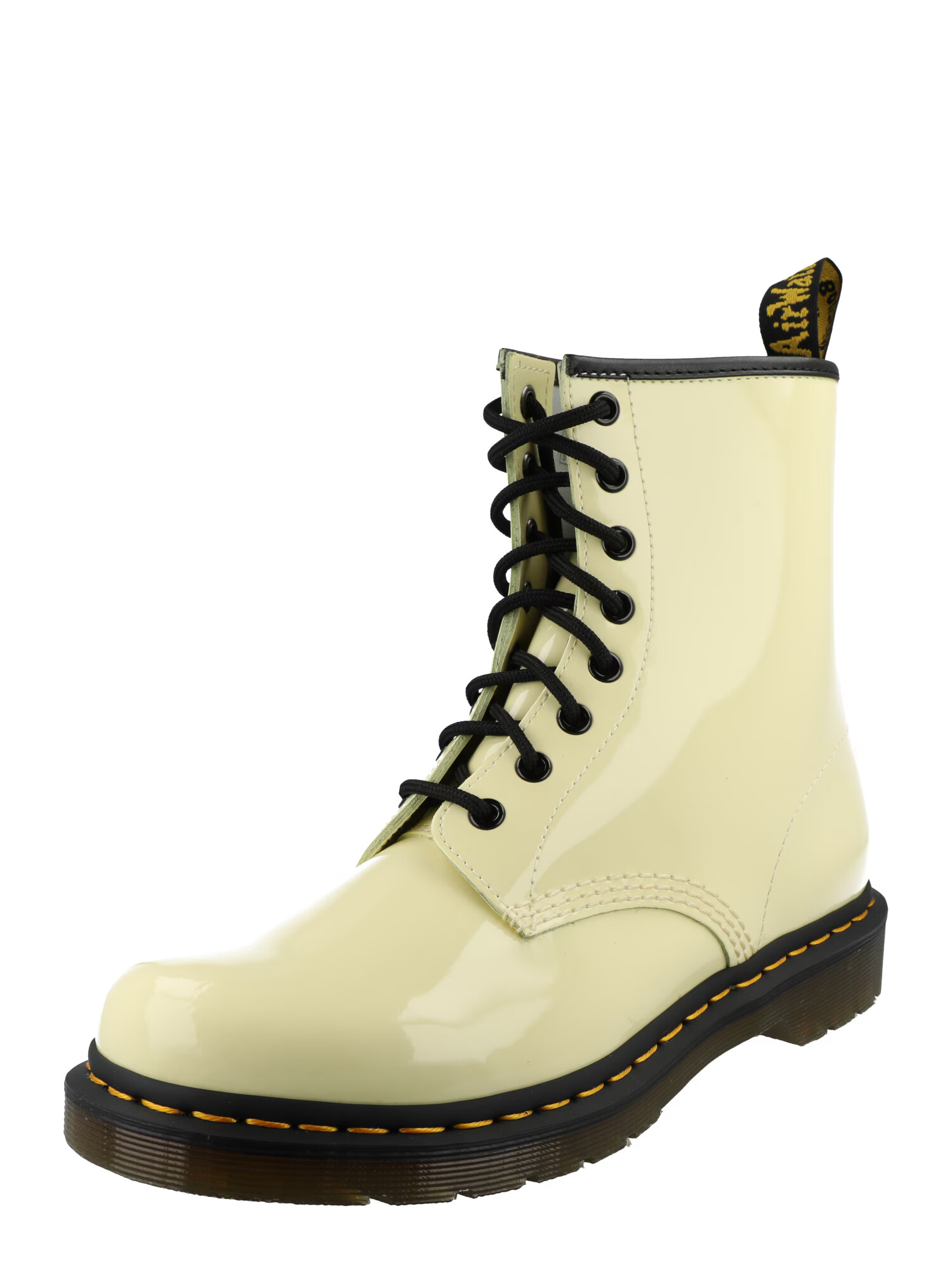 Dr. Martens Μποτάκι με κορδόνια '1460' κρεμ - Pepit.gr