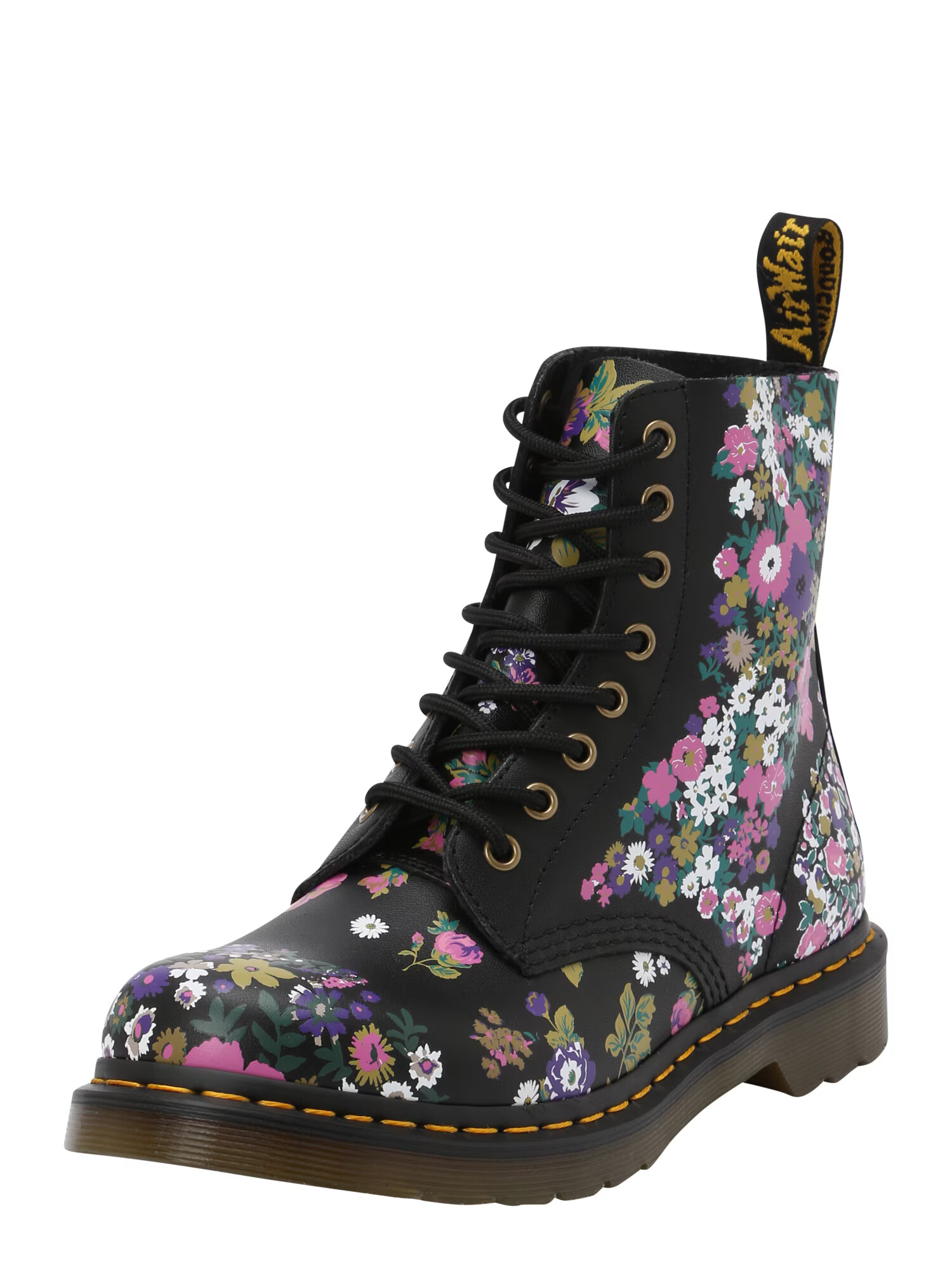 Dr. Martens Μποτάκι με κορδόνια '1460 Pascal' ορχιδέα / σκούρο λιλά / μαύρο / λευκό - Pepit.gr