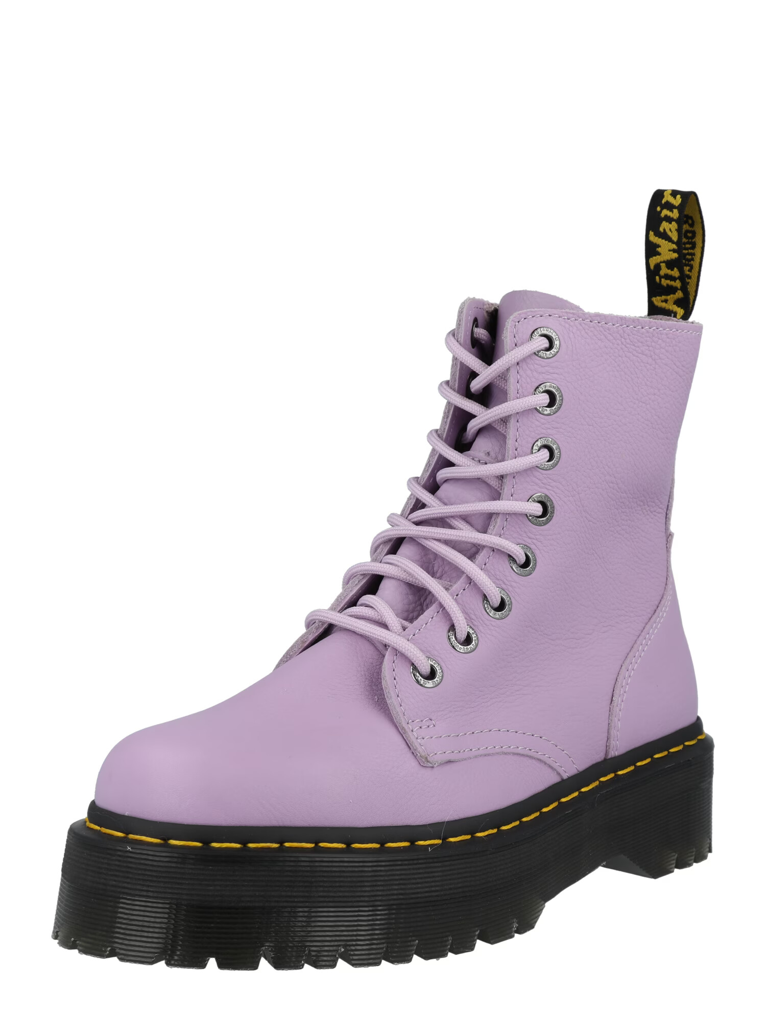 Dr. Martens Μποτάκι με κορδόνια ανοικτό λιλά - Pepit.gr