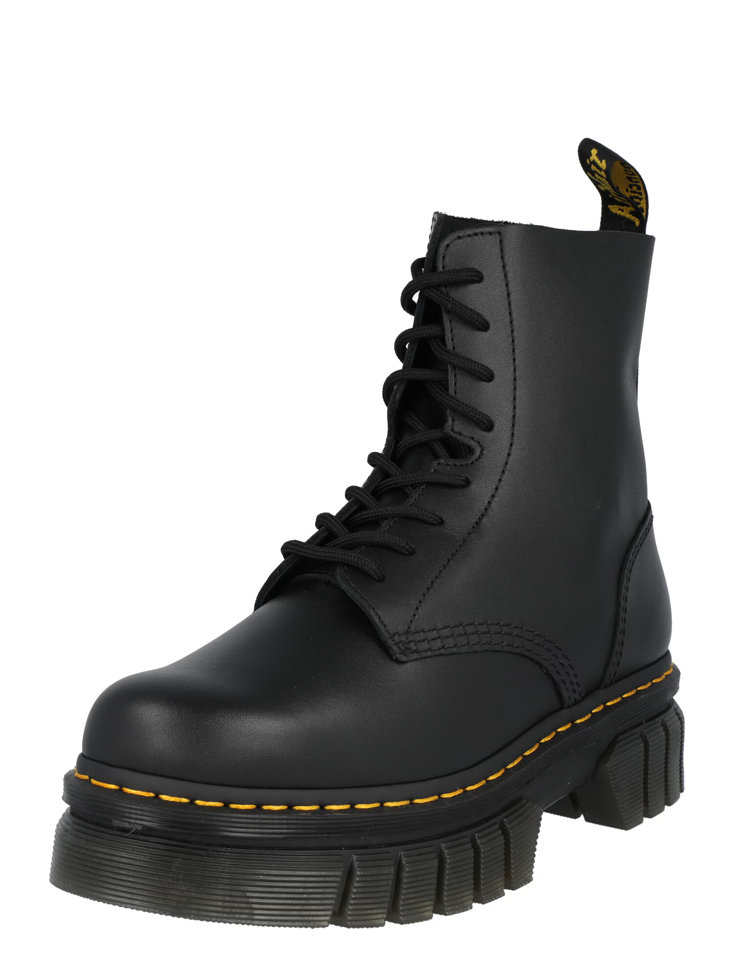 Dr. Martens Μποτάκι με κορδόνια 'Audrick' σκούρο κίτρινο / μαύρο - Pepit.gr