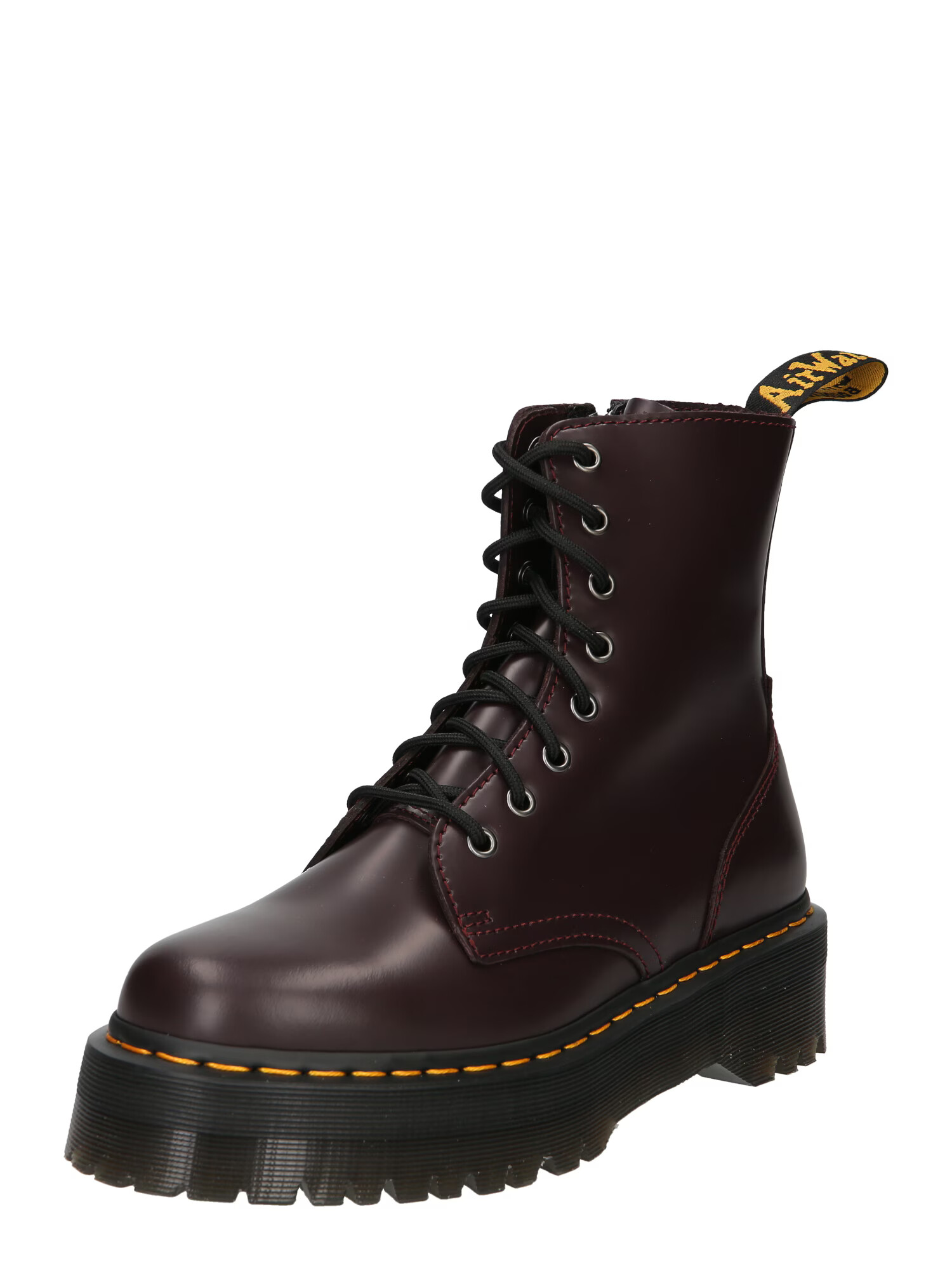 Dr. Martens Μποτάκι με κορδόνια 'Jadon' κίτρινο / βουργουνδί / μαύρο - Pepit.gr