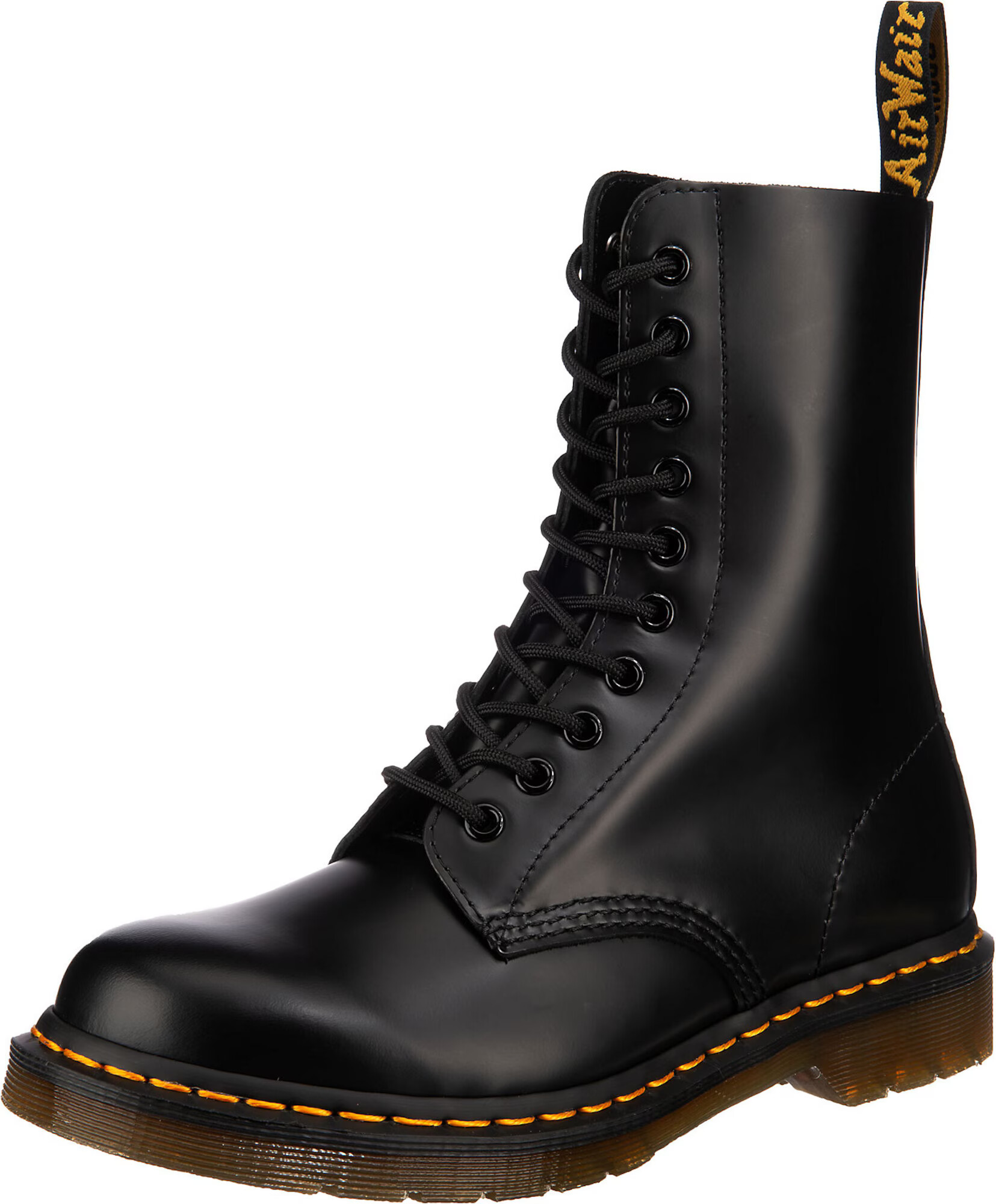 Dr. Martens Μπότες με κορδόνια κίτρινο / μαύρο - Pepit.gr