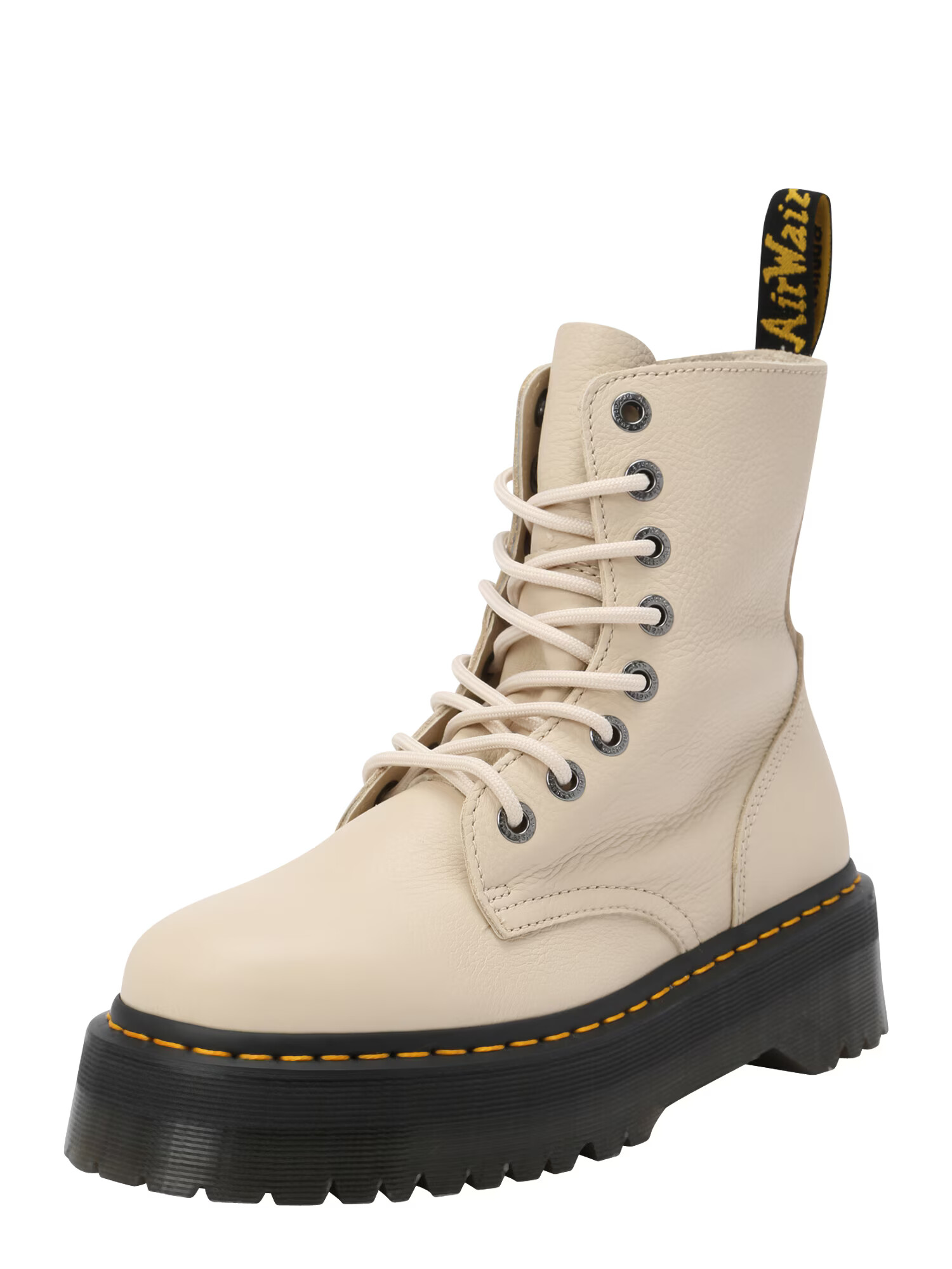 Dr. Martens Μποτάκι με κορδόνια μπεζ - Pepit.gr