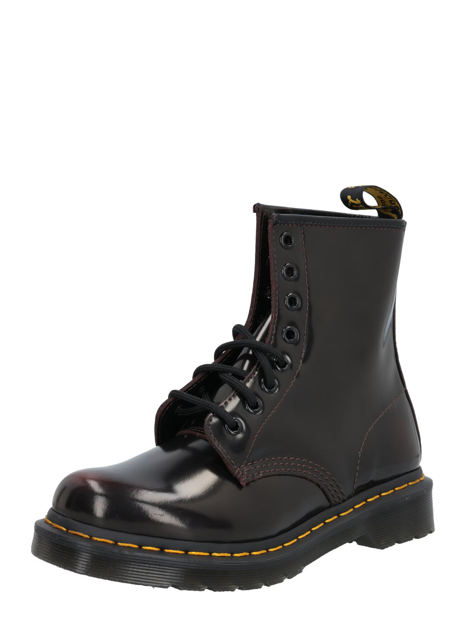 Dr. Martens Μποτάκι με κορδόνια μπορντό - Pepit.gr