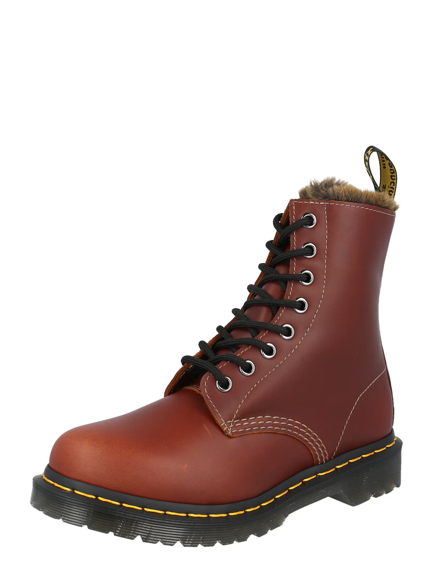 Dr. Martens Μποτάκι με κορδόνια 'Serena' καφέ - Pepit.gr