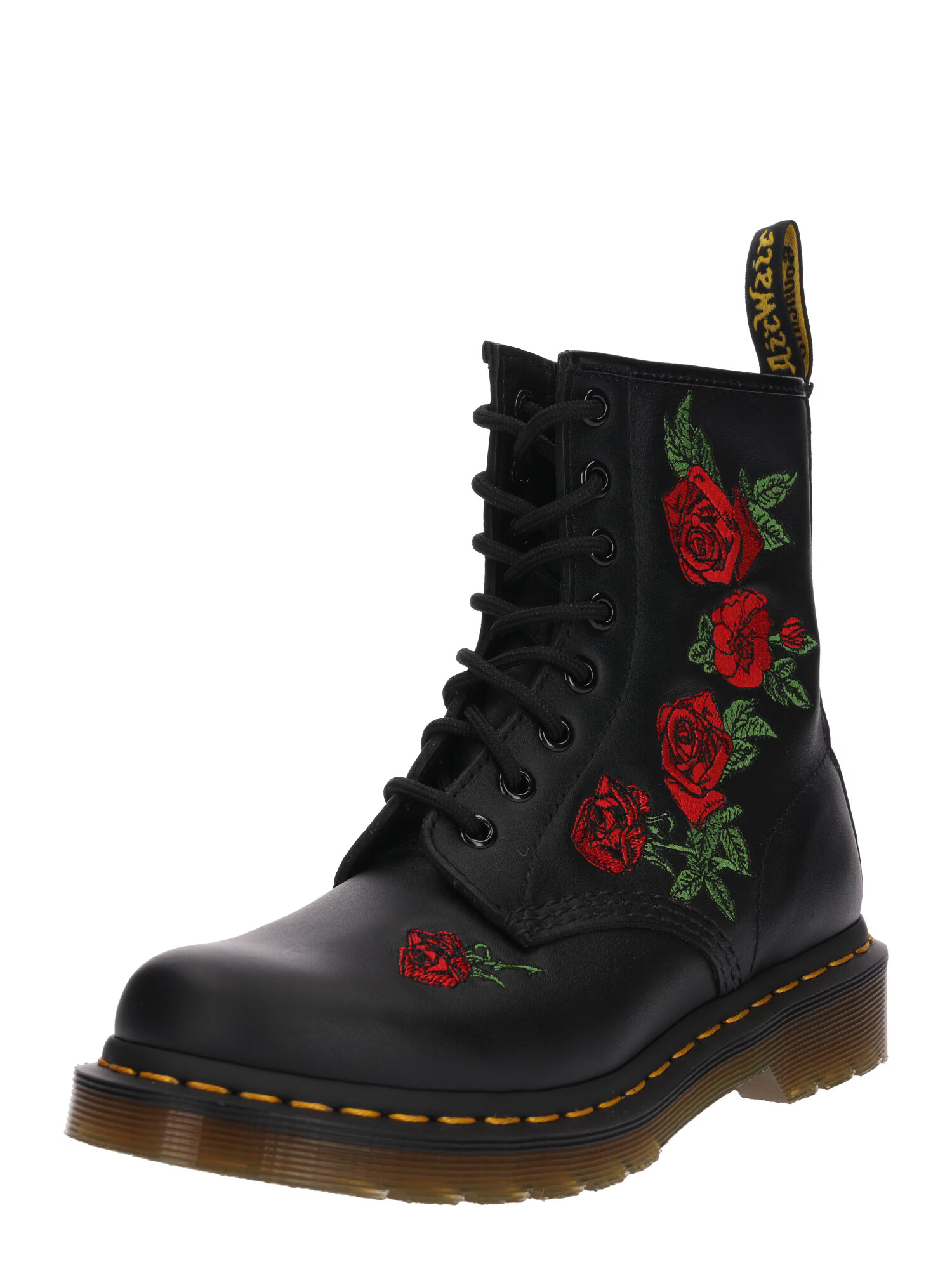 Dr. Martens Μποτάκι με κορδόνια 'Vonda' πράσινο / κόκκινο / μαύρο - Pepit.gr