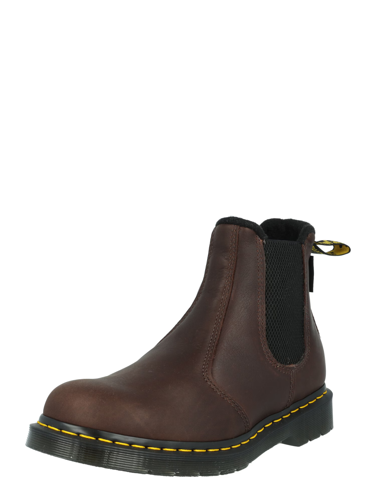 Dr. Martens Μπότες chelsea σκούρο καφέ / κίτρινο / μαύρο - Pepit.gr