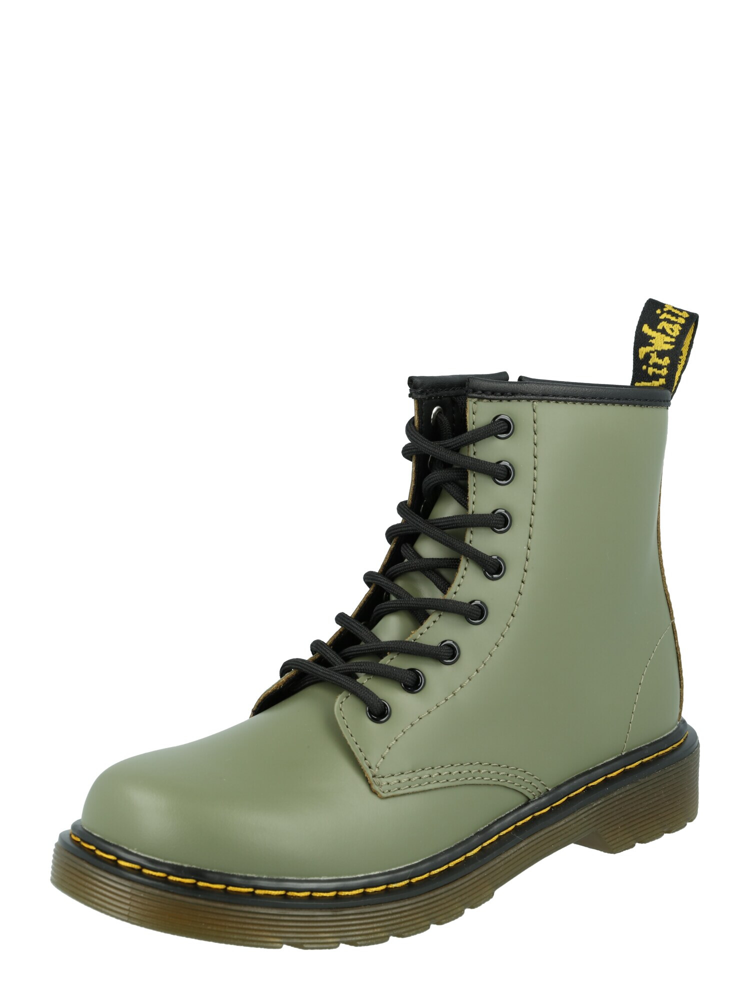 Dr. Martens Μπότες χακί / μαύρο - Pepit.gr