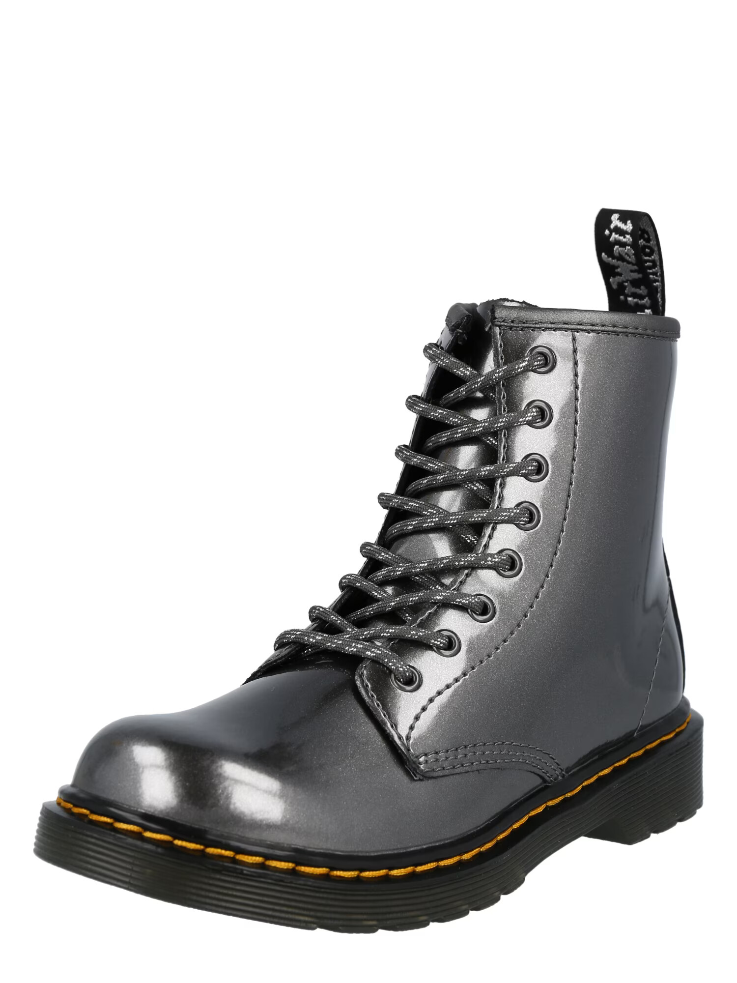 Dr. Martens Μπότες μαύρο / ασημί - Pepit.gr