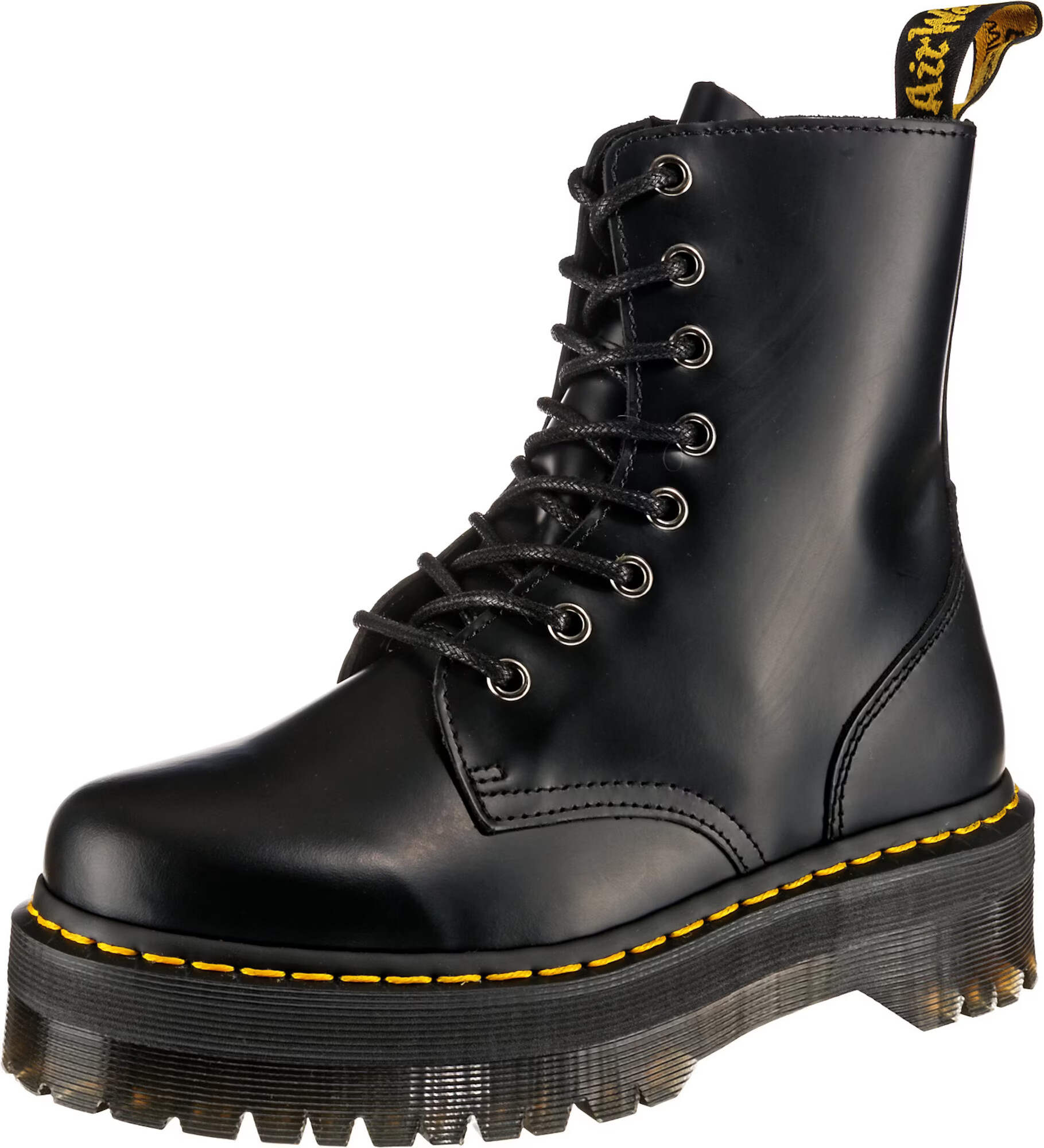 Dr. Martens Μπότες με κορδόνια 'Jadon' κίτρινο / μαύρο - Pepit.gr