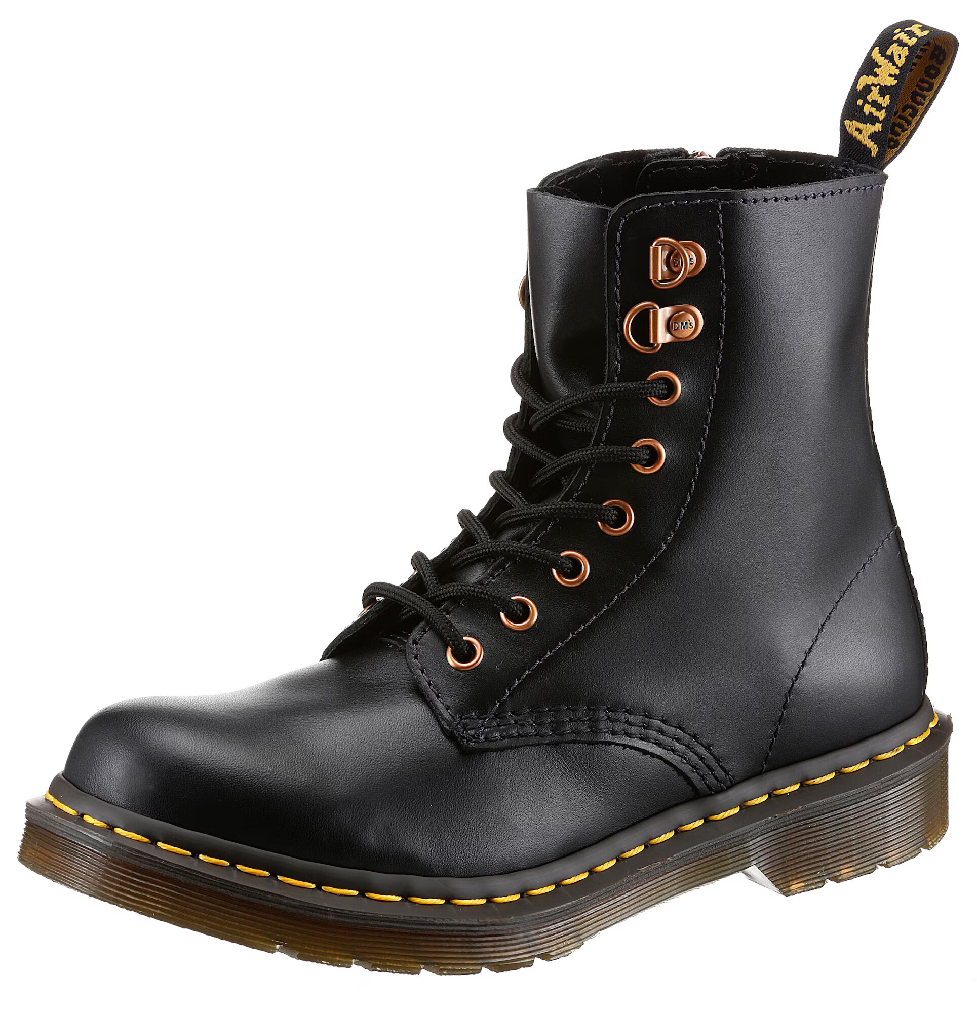 Dr. Martens Μπότες με κορδόνια 'Pascal' μουσταρδί / μαύρο - Pepit.gr