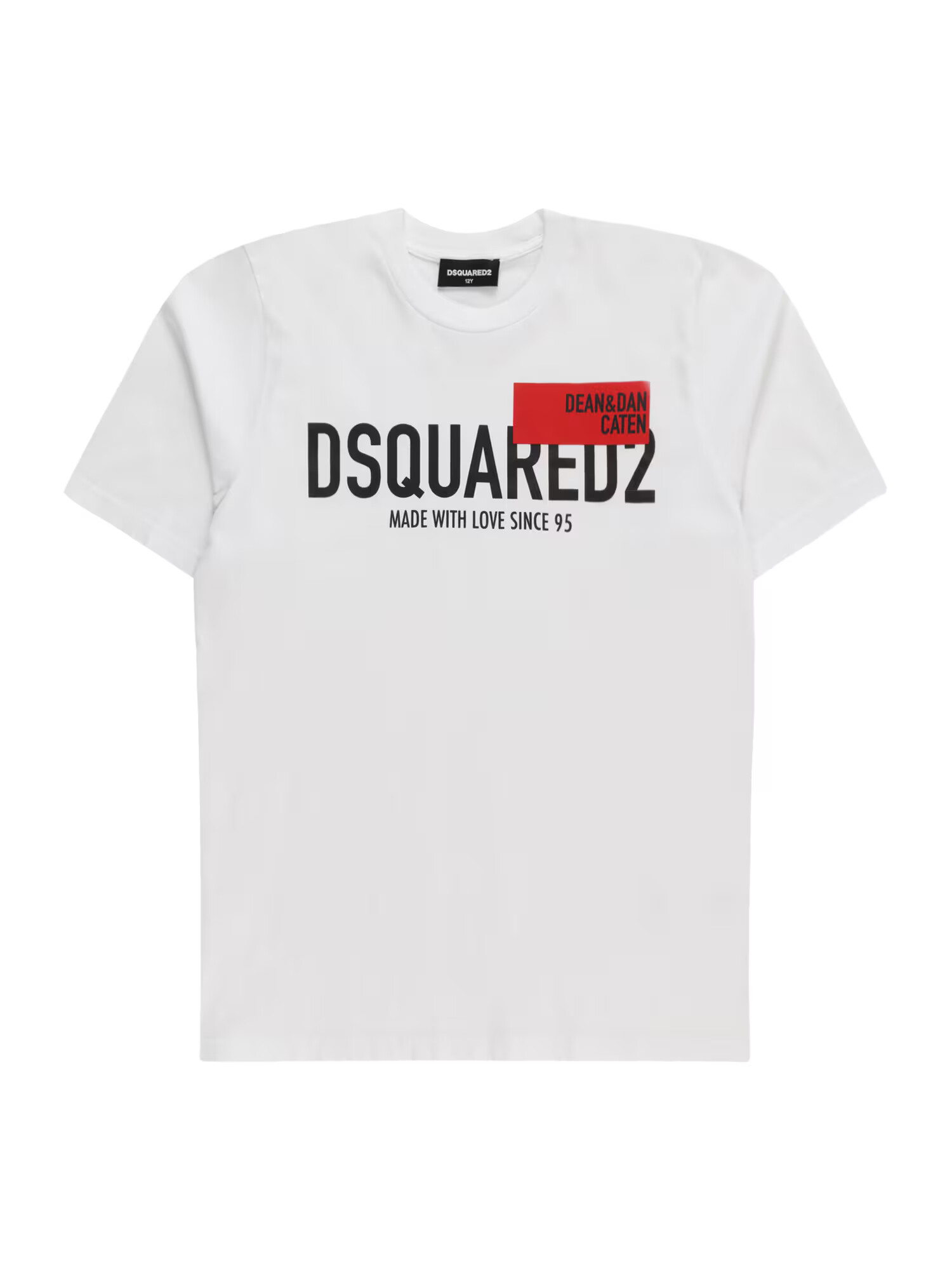 DSQUARED2 Μπλουζάκι κόκκινο / μαύρο / λευκό - Pepit.gr