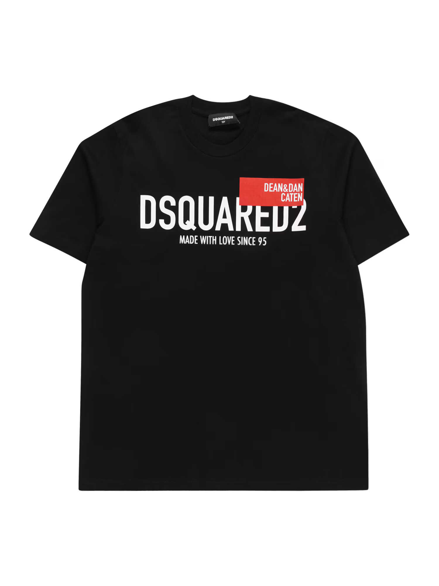 DSQUARED2 Μπλουζάκι κόκκινο / μαύρο / λευκό - Pepit.gr