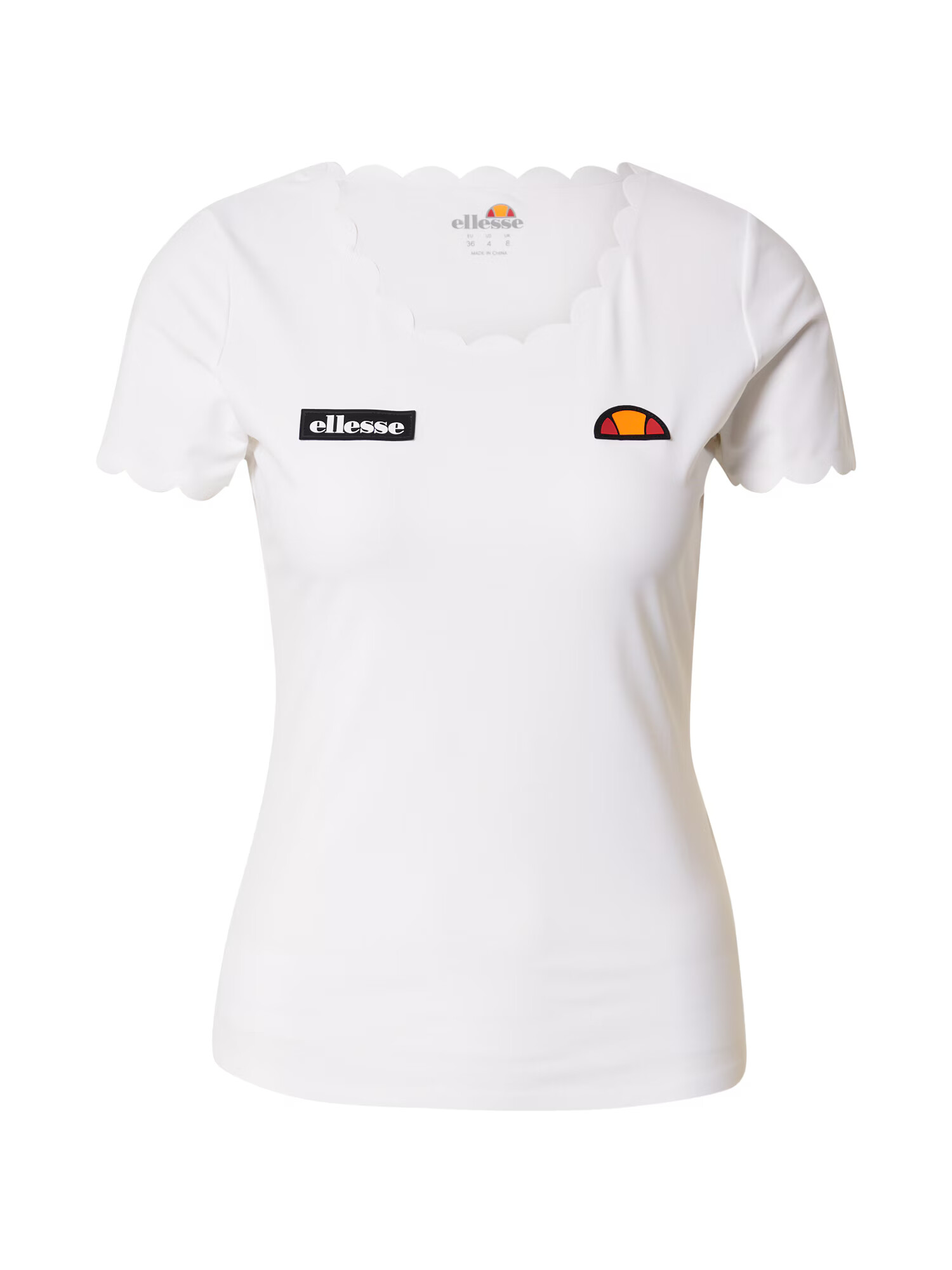 ELLESSE Λειτουργικό μπλουζάκι 'Evielyn' πορτοκαλί / κόκκινο / μαύρο / offwhite - Pepit.gr