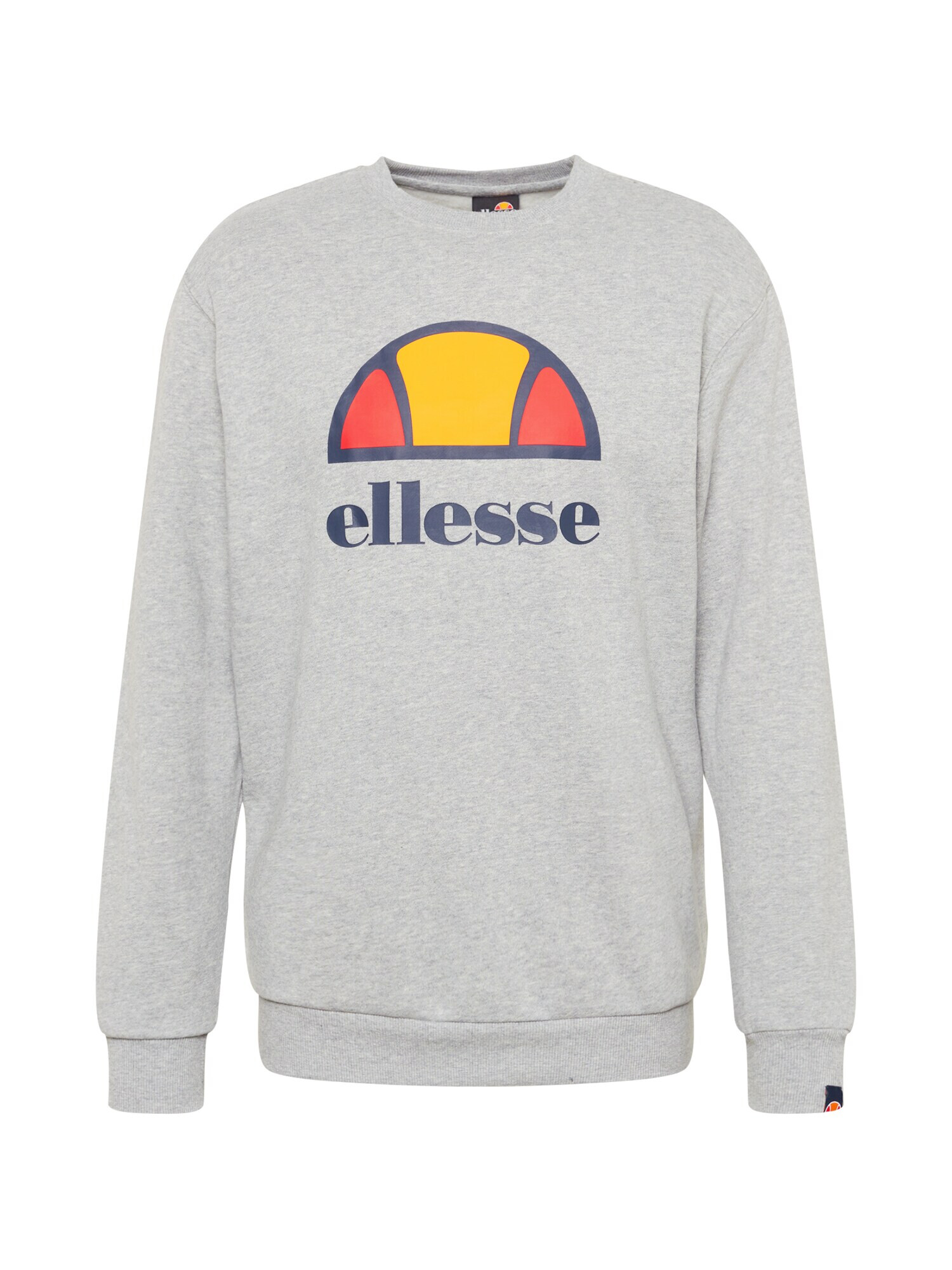 ELLESSE Μπλούζα φούτερ 'Perc' ναυτικό μπλε / γκρι μελανζέ / πορτοκαλί / κόκκινο - Pepit.gr