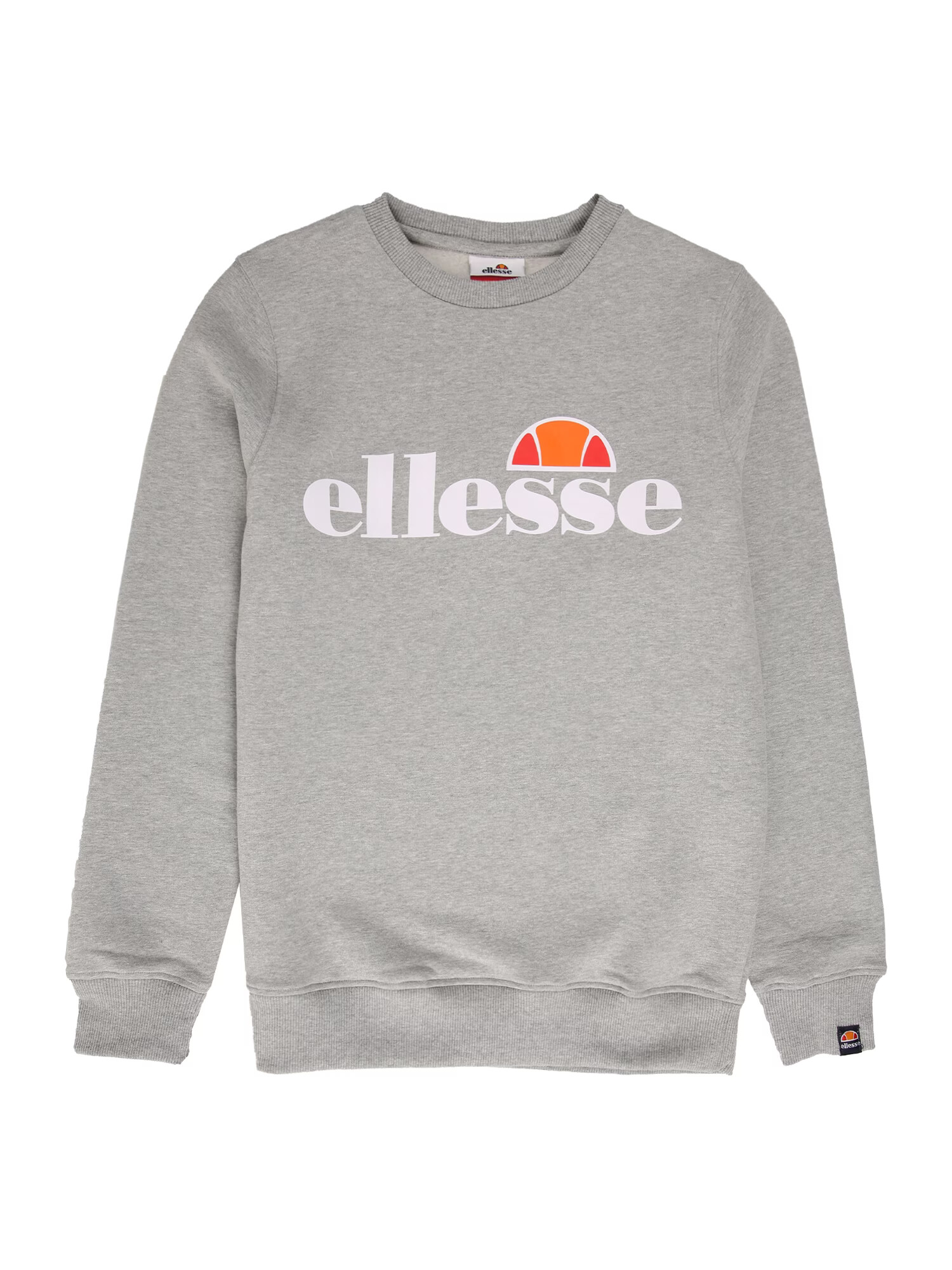 ELLESSE Μπλούζα φούτερ 'Siobhen' γκρι μελανζέ / πορτοκαλί / κόκκινο / λευκό - Pepit.gr