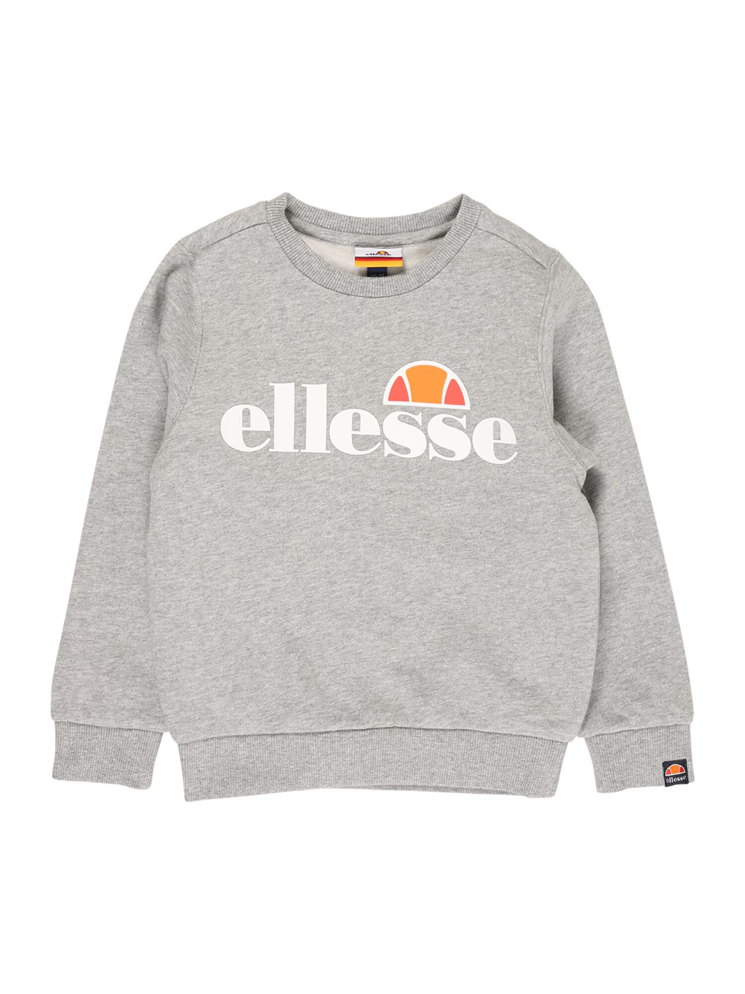 ELLESSE Μπλούζα φούτερ 'Suprios' γκρι / πορτοκαλί / πορτοκαλοκόκκινο / λευκό - Pepit.gr