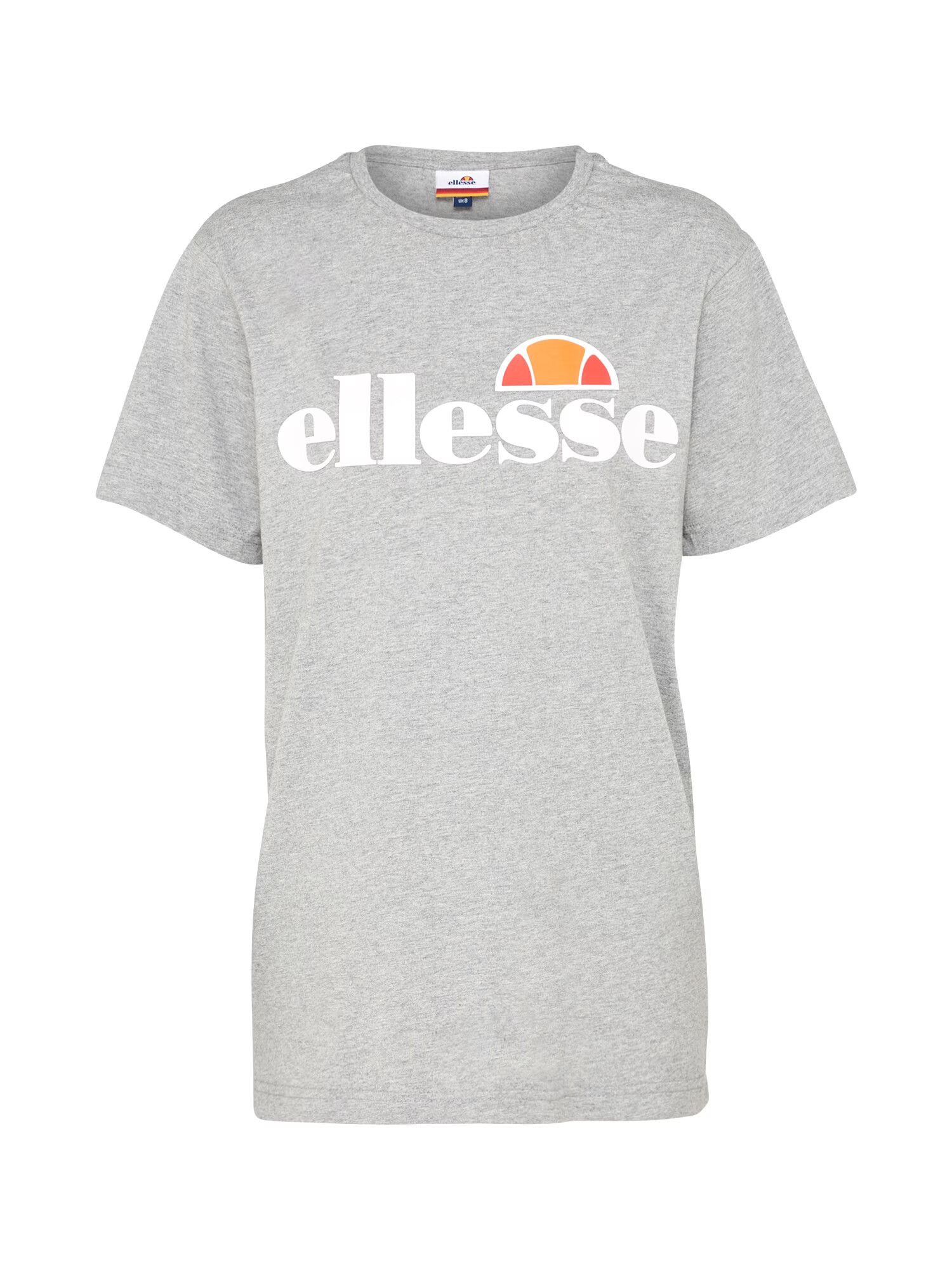 ELLESSE Μπλουζάκι 'Albany' γκρι μελανζέ / πορτοκαλί / καρπουζί / λευκό - Pepit.gr