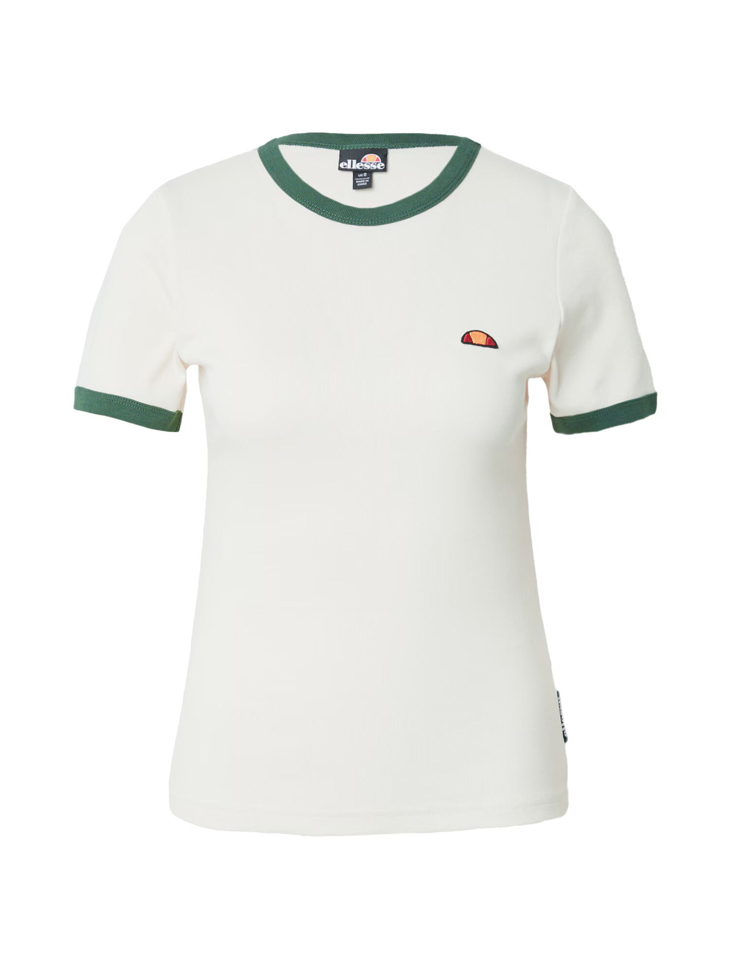 ELLESSE Μπλουζάκι 'Enio' σκούρο πράσινο / offwhite - Pepit.gr