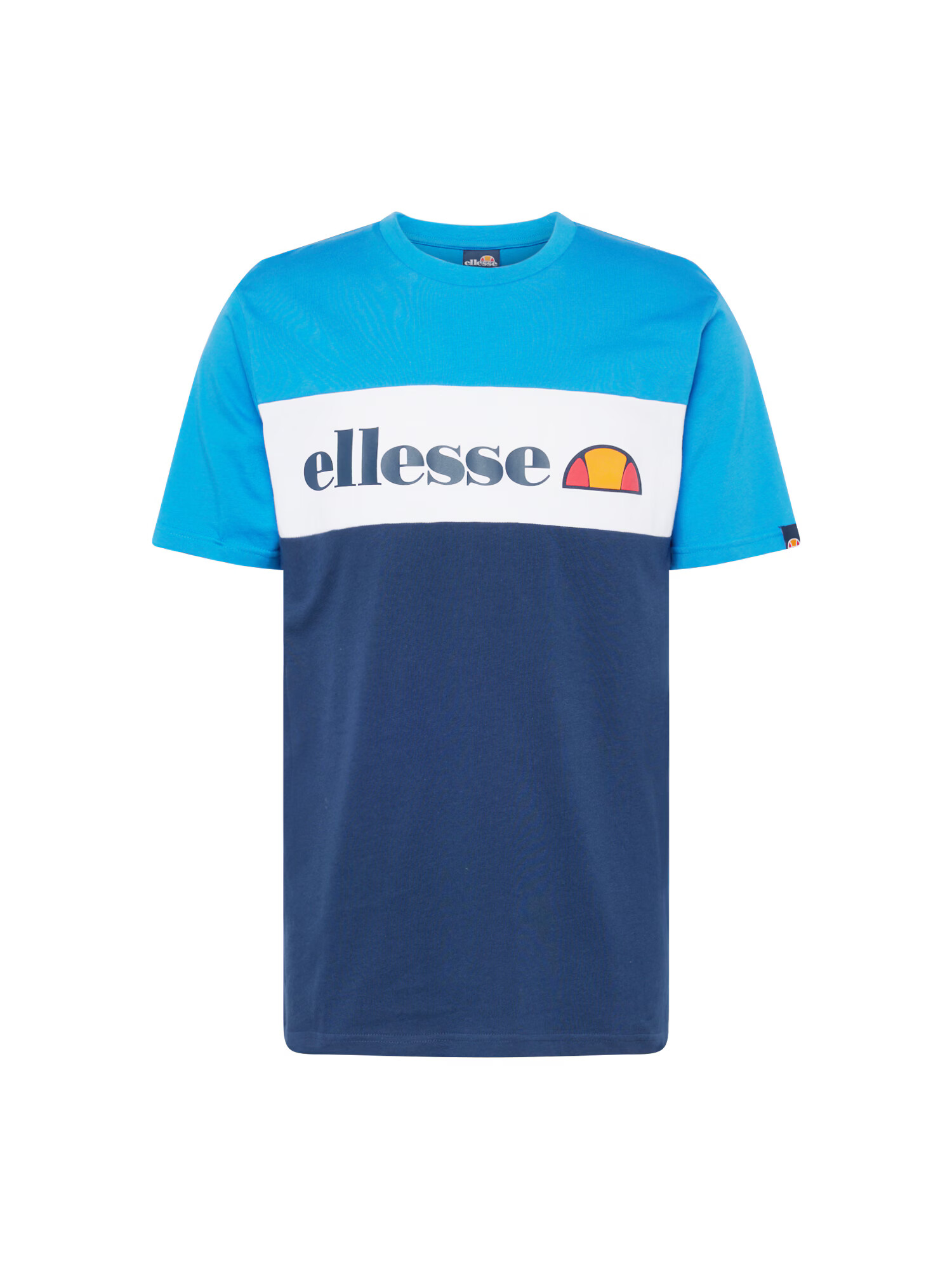 ELLESSE Μπλουζάκι μπλε ουρανού / γαλάζιο / πορτοκαλί / λευκό - Pepit.gr