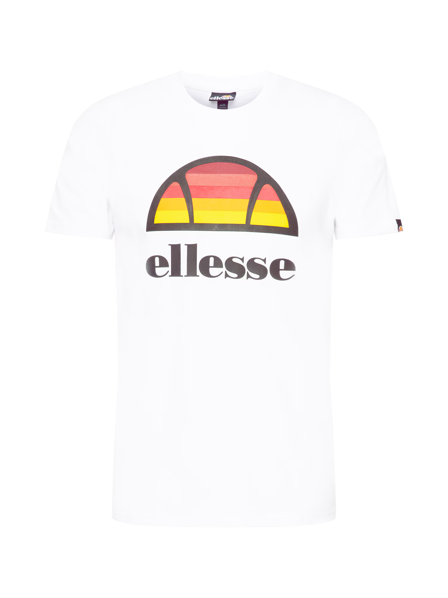 ELLESSE Μπλουζάκι 'Sunset' κίτρινο / κάρυ / κόκκινο / μαύρο / λευκό - Pepit.gr