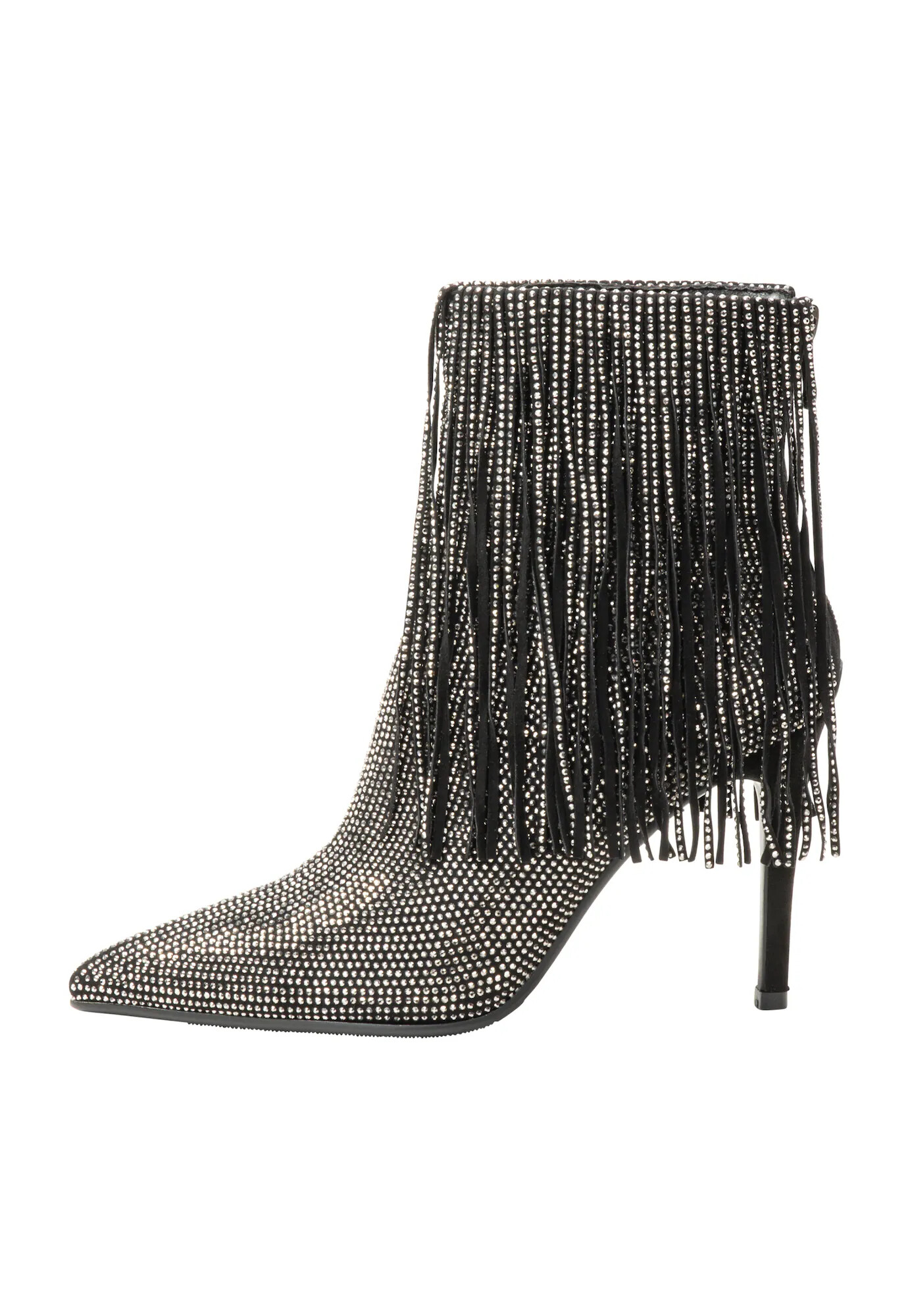 faina Ankle boots μαύρο / ασημί - Pepit.gr