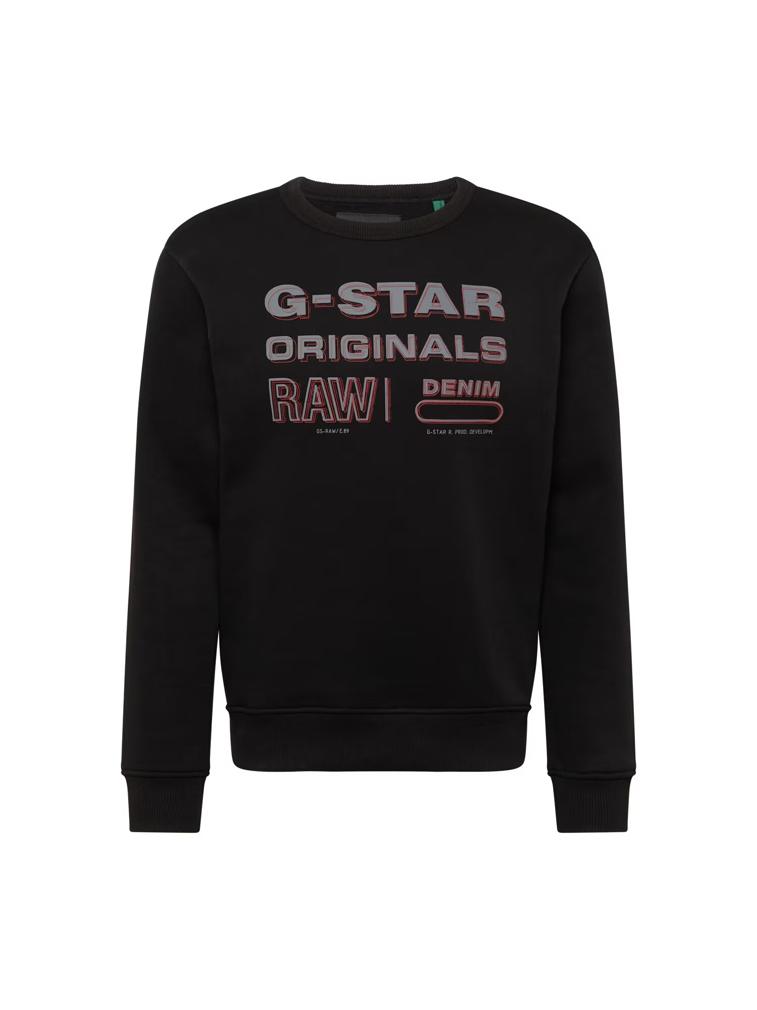 G-Star RAW Μπλούζα φούτερ γκρι / κόκκινο / μαύρο - Pepit.gr