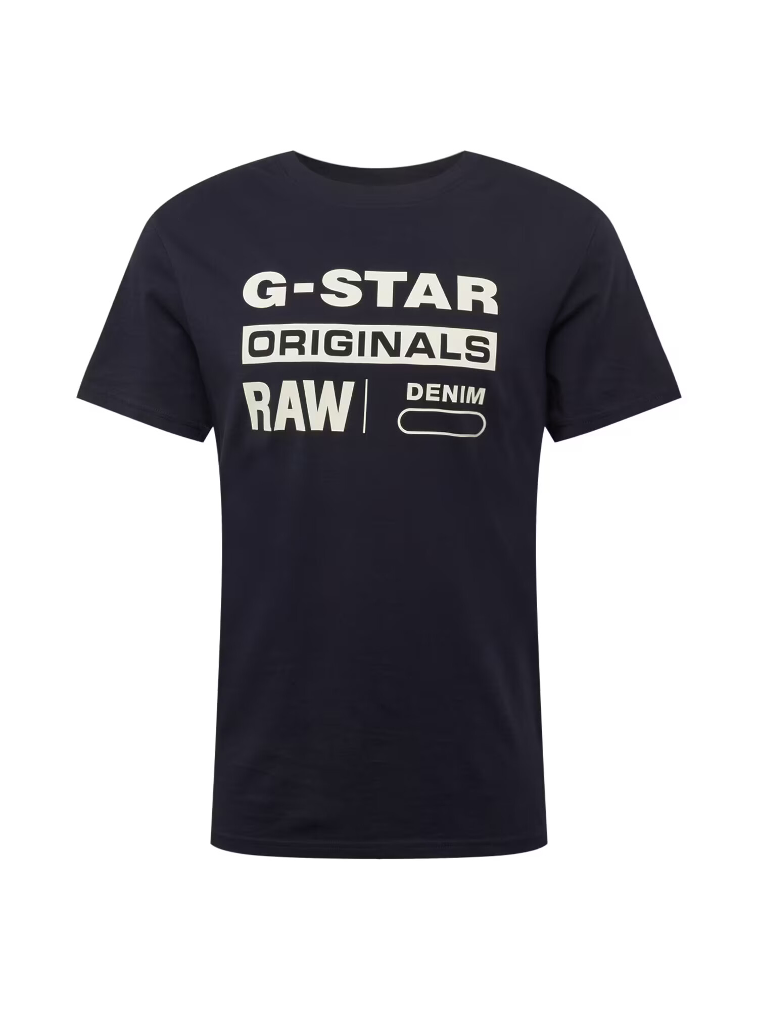 G-Star RAW Μπλουζάκι 'Graphic 8' σκούρο μπλε / λευκό - Pepit.gr